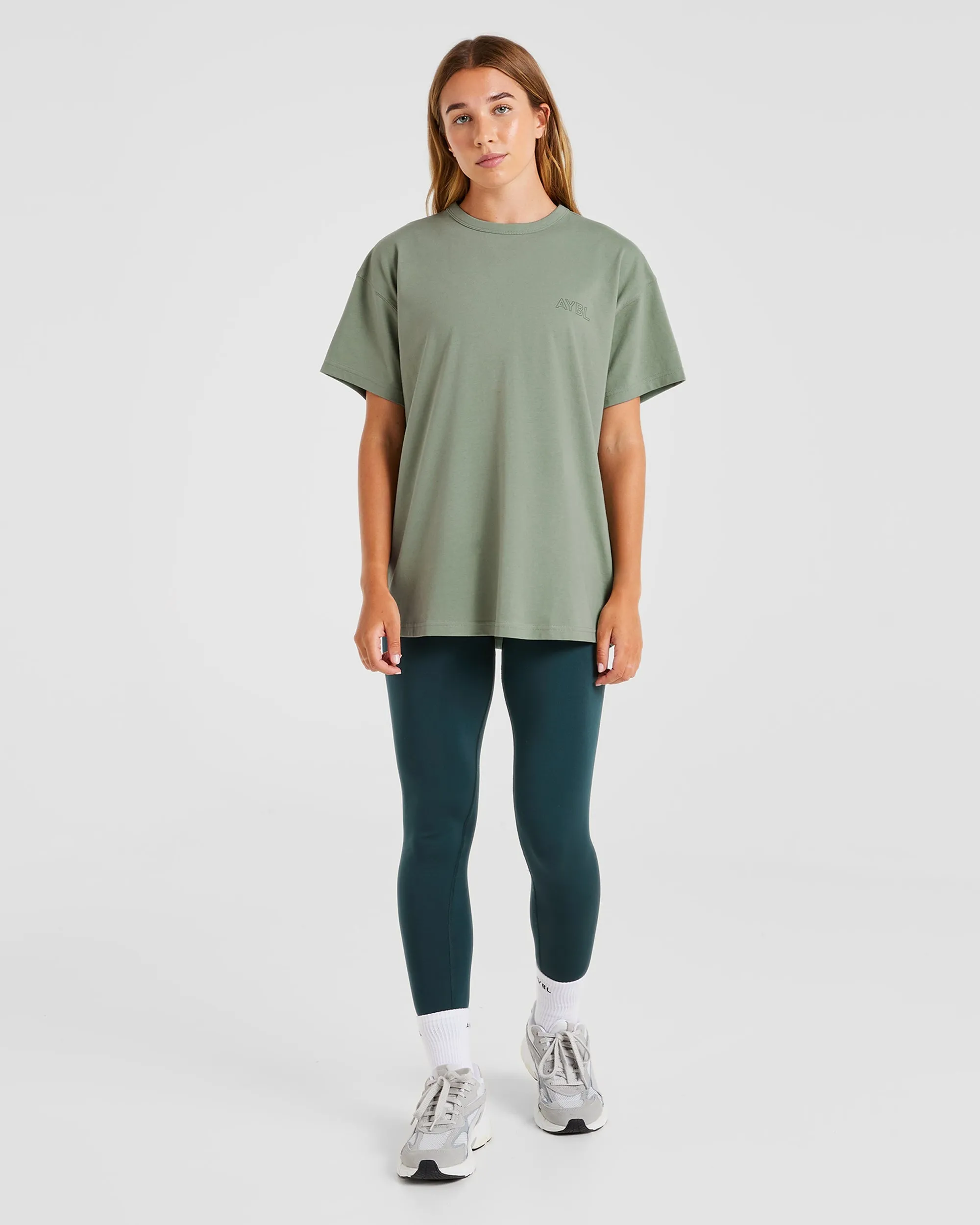 AYBL Athletics Oversized T Shirt - Green sold by AYBL product image thumbnail 4