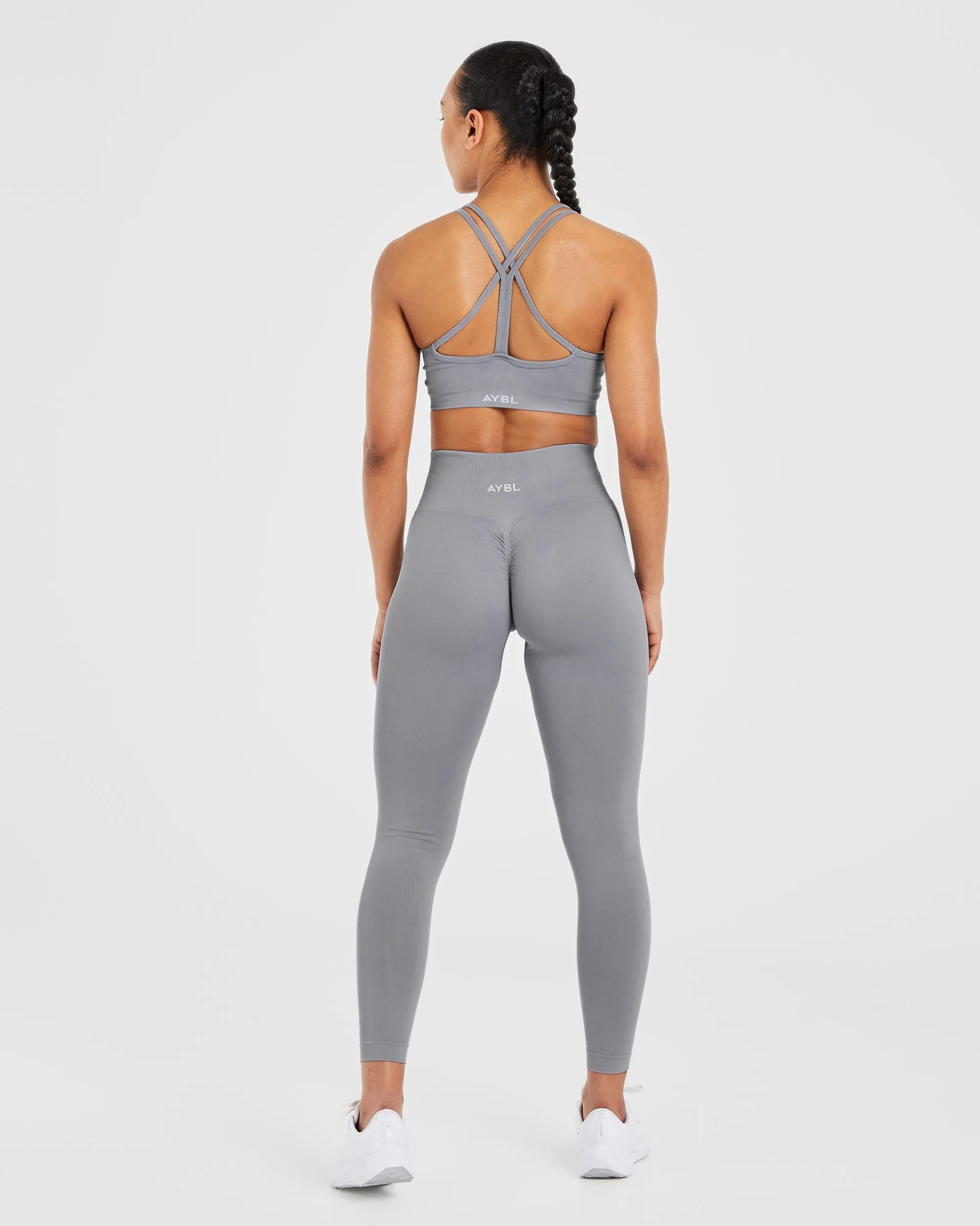 Power Seamless Leggings - Grey sold by AYBL product image thumbnail 4