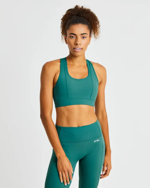 Pace Sports Bra - Deep Green sold by AYBL