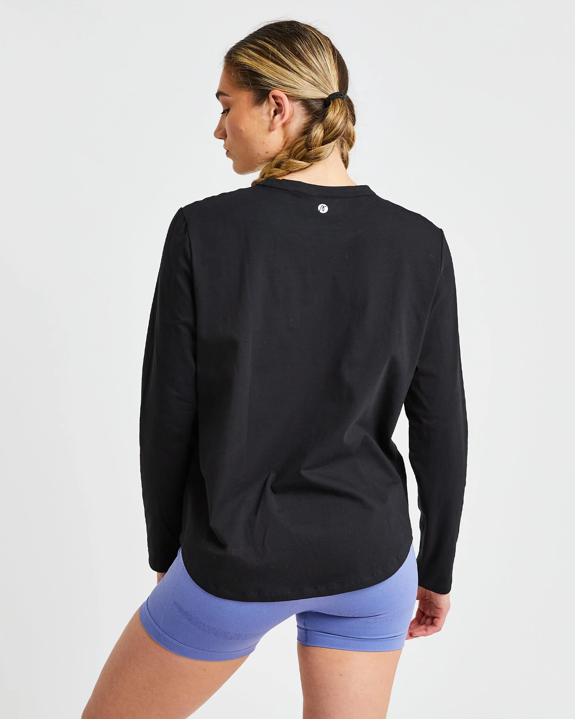 Everyday Relaxed Long Sleeve T Shirt - Black sold by AYBL product image thumbnail 2