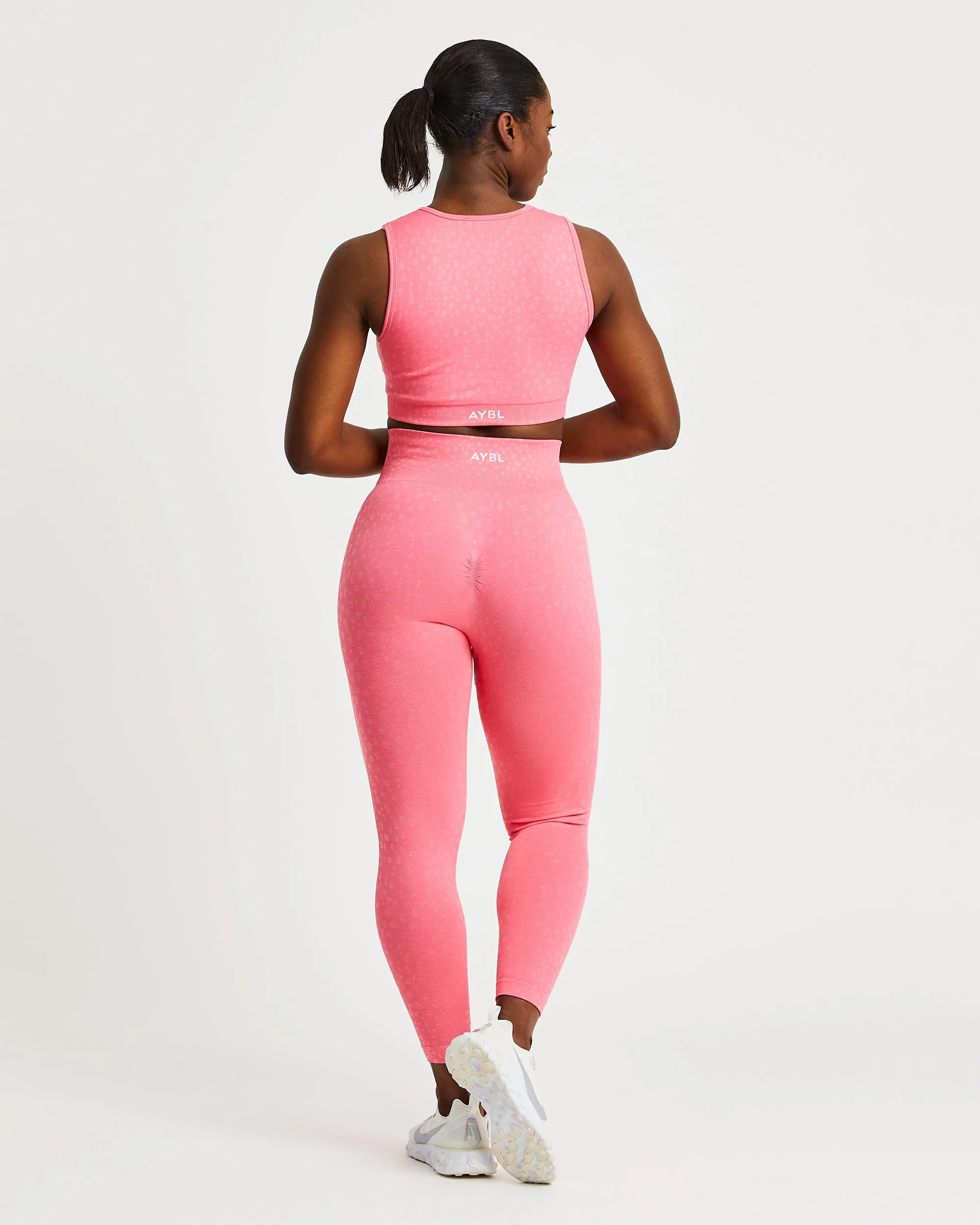 Evolve Speckle Seamless Crop Vest - Coral Pink sold by AYBL product image thumbnail 4