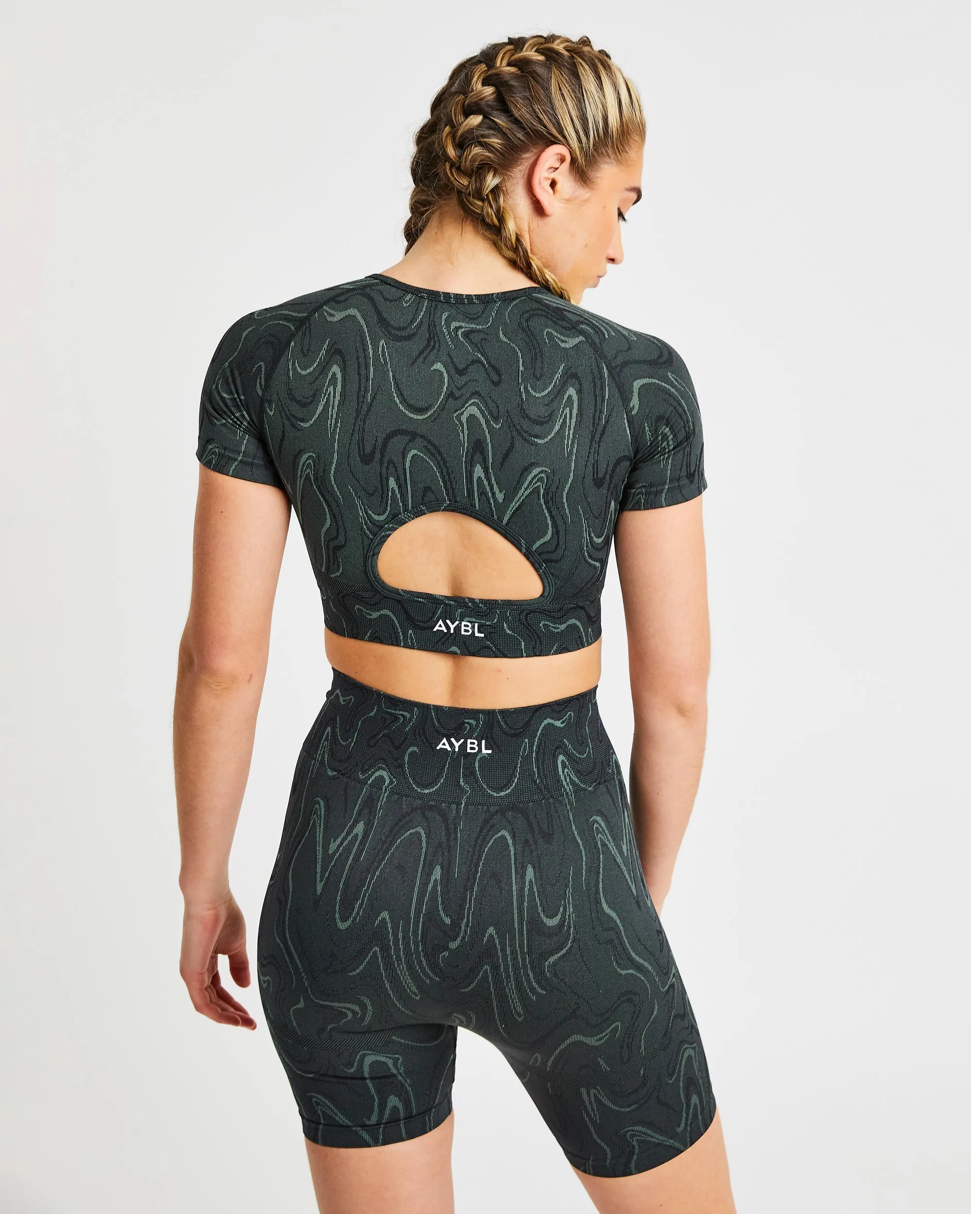 Velocity Seamless Crop Top - Black sold by AYBL product image thumbnail 2