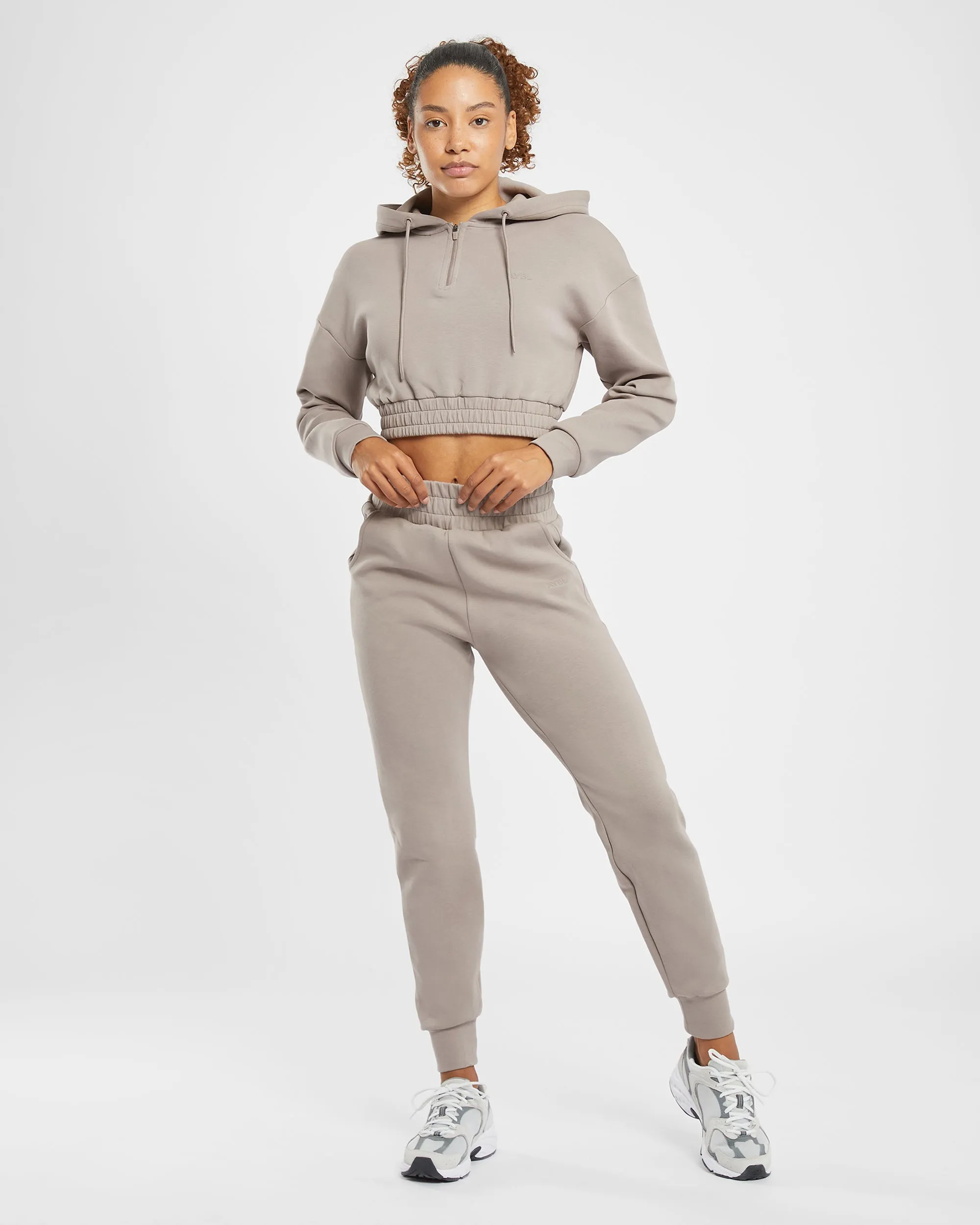 Infinity Crop Zip Hoodie - Mink Brown sold by AYBL product image thumbnail 3