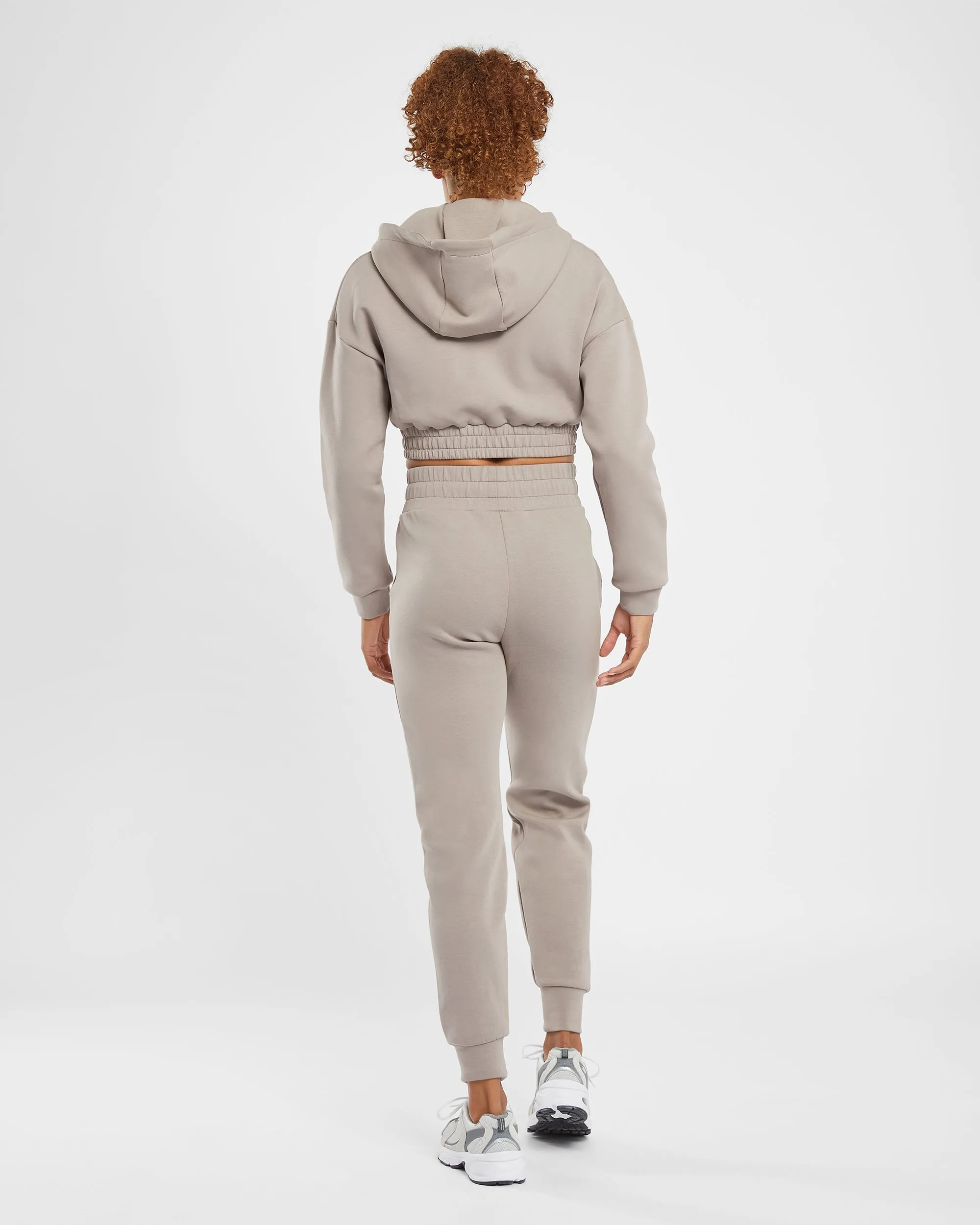 Infinity Crop Zip Hoodie - Mink Brown sold by AYBL product image thumbnail 4