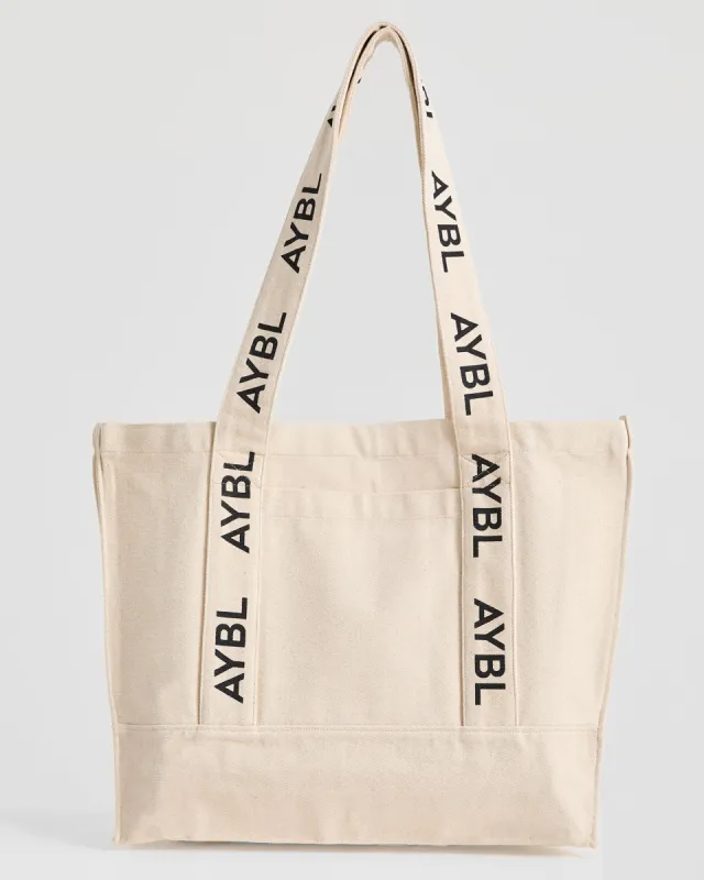 Branded Strap Tote Bag - Canvas sold by AYBL