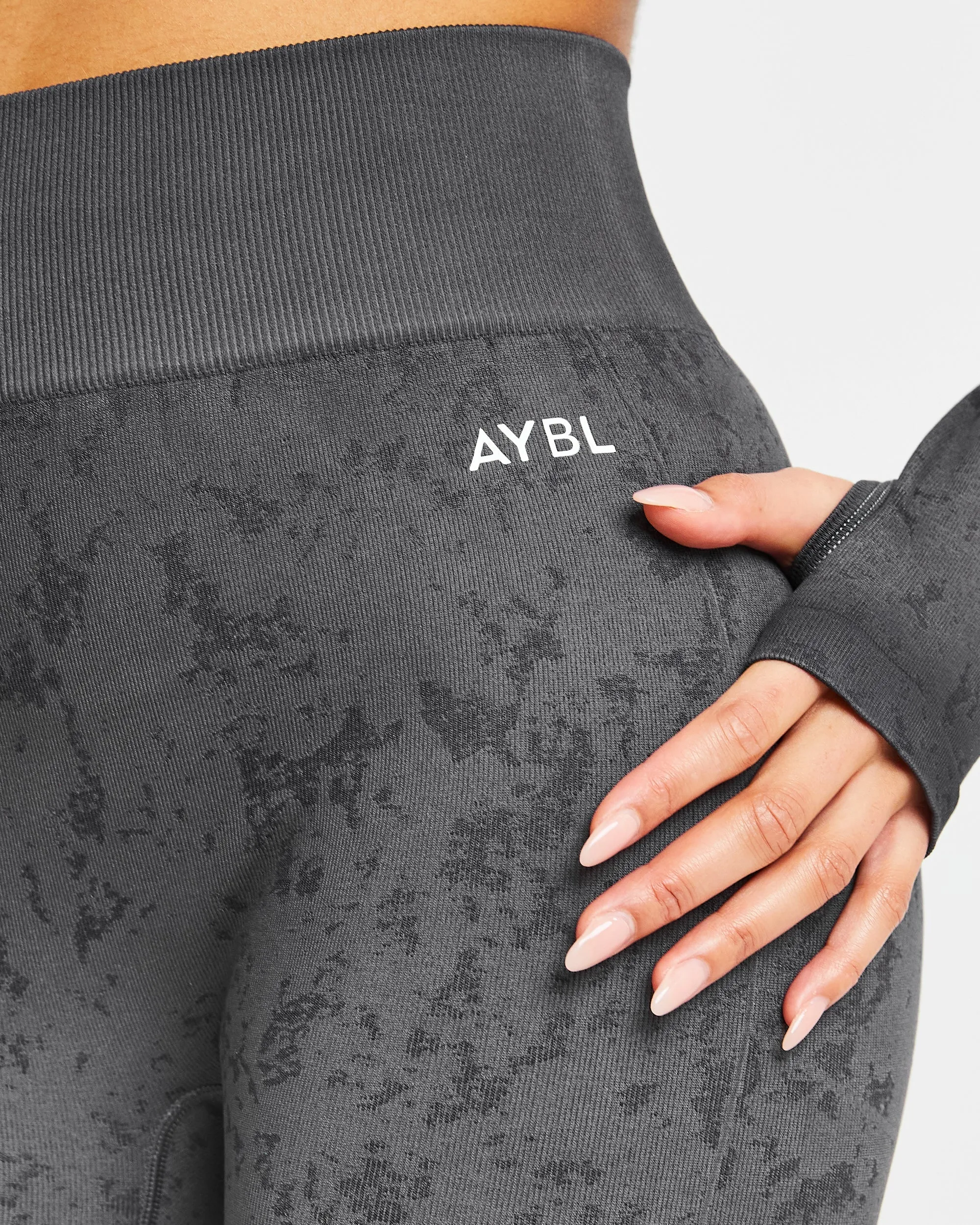 Flare Seamless Leggings - Grey sold by AYBL product image thumbnail 5