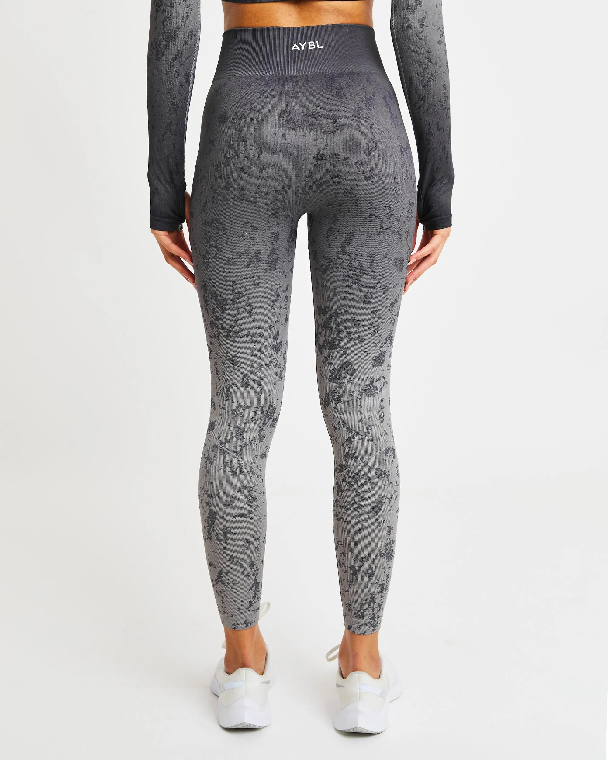Flare Seamless Leggings - Grey sold by AYBL product image thumbnail 2