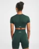 Empower Seamless Crop Top - Dark Green sold by AYBL