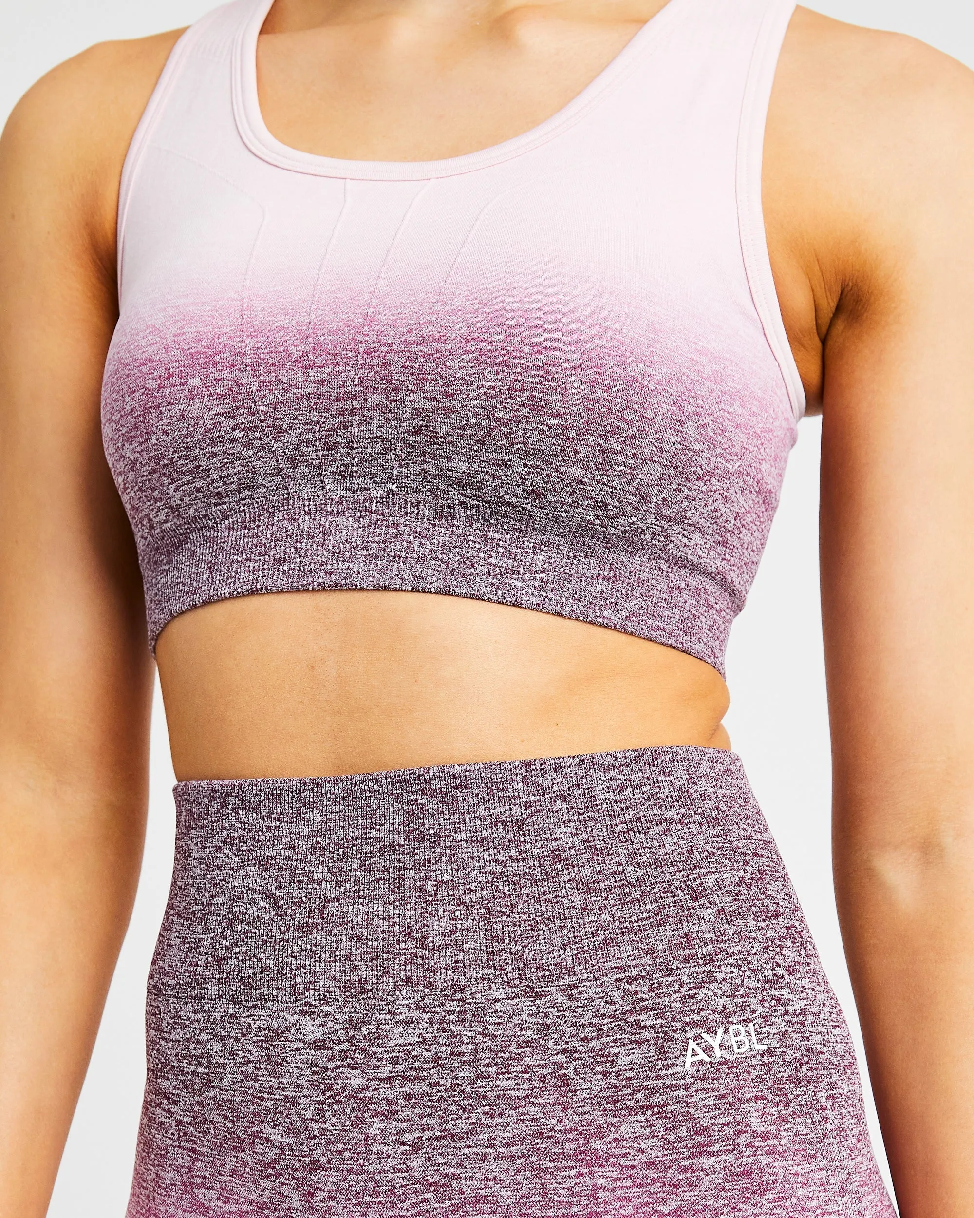 Pulse Ombré Seamless Sports Bra - Plum sold by AYBL product image thumbnail 5