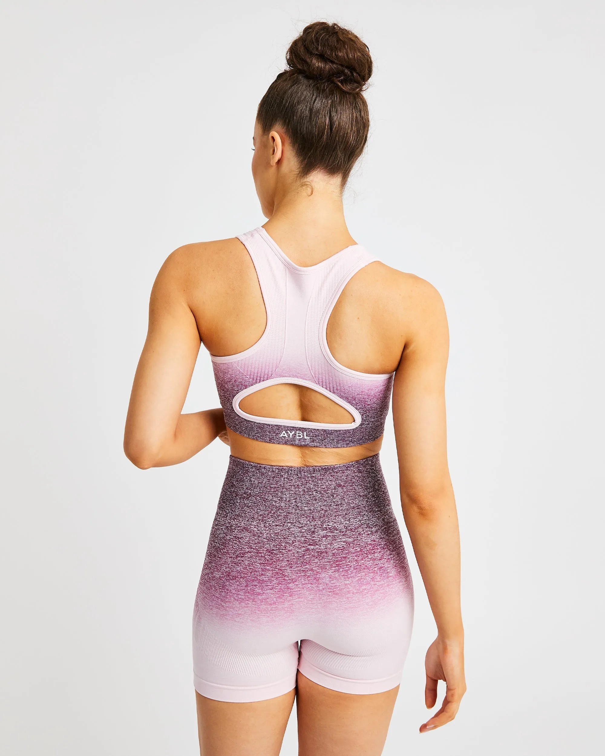 Pulse Ombré Seamless Sports Bra - Plum sold by AYBL product image thumbnail 2