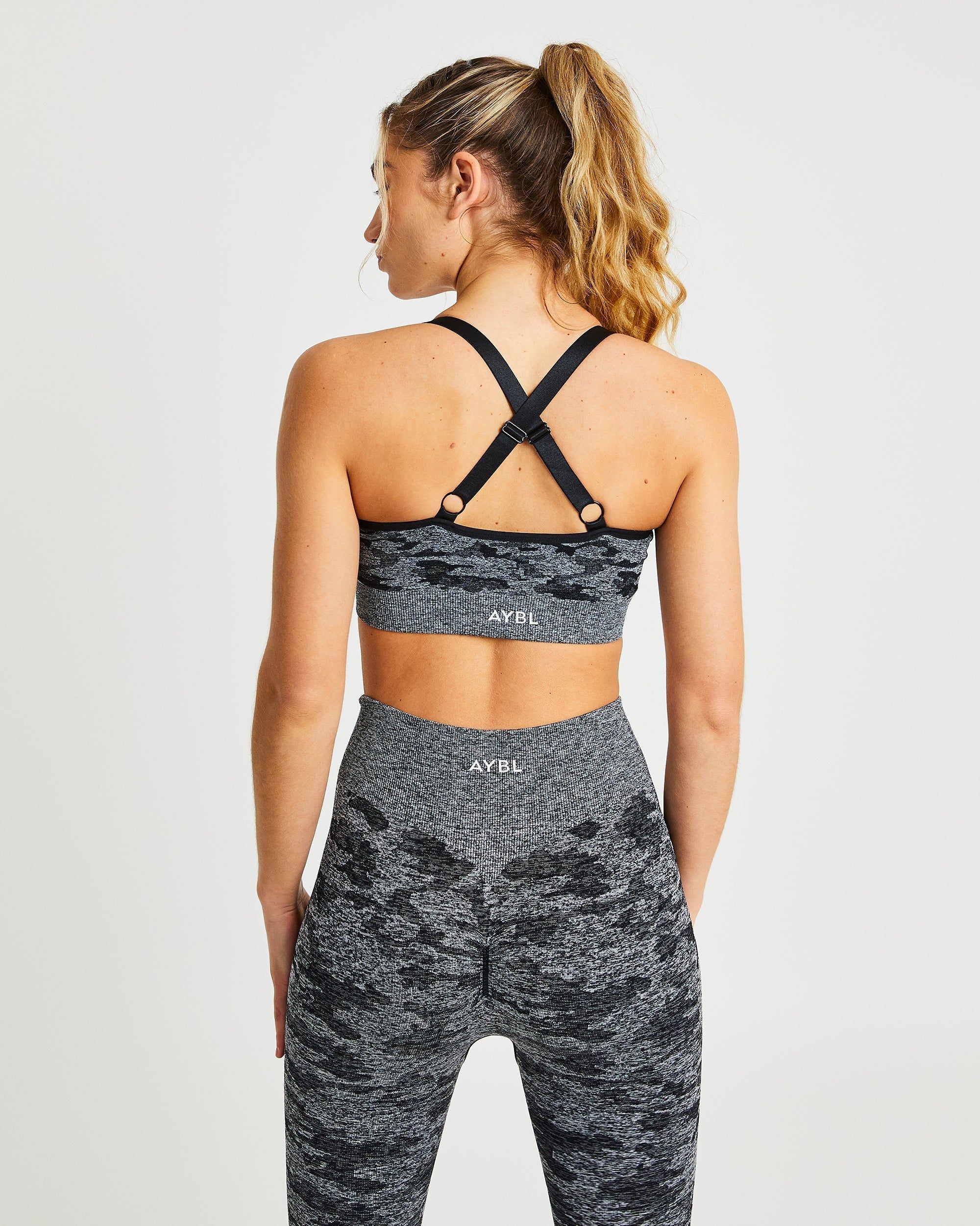 Evolve Camo Seamless Sports Bra - Black sold by AYBL product image thumbnail 2