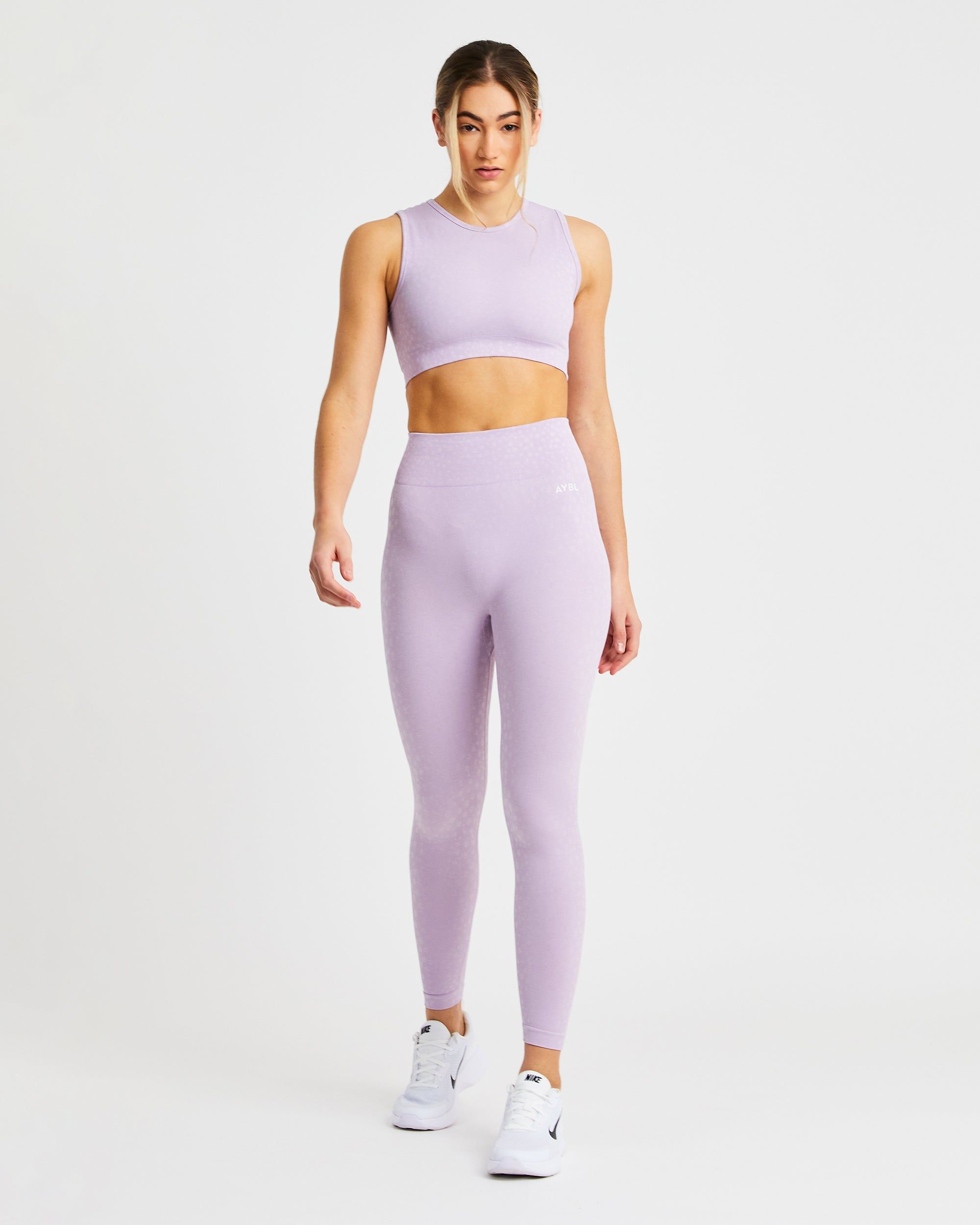 Evolve Speckle Seamless Crop Vest - Lilac sold by AYBL product image thumbnail 3