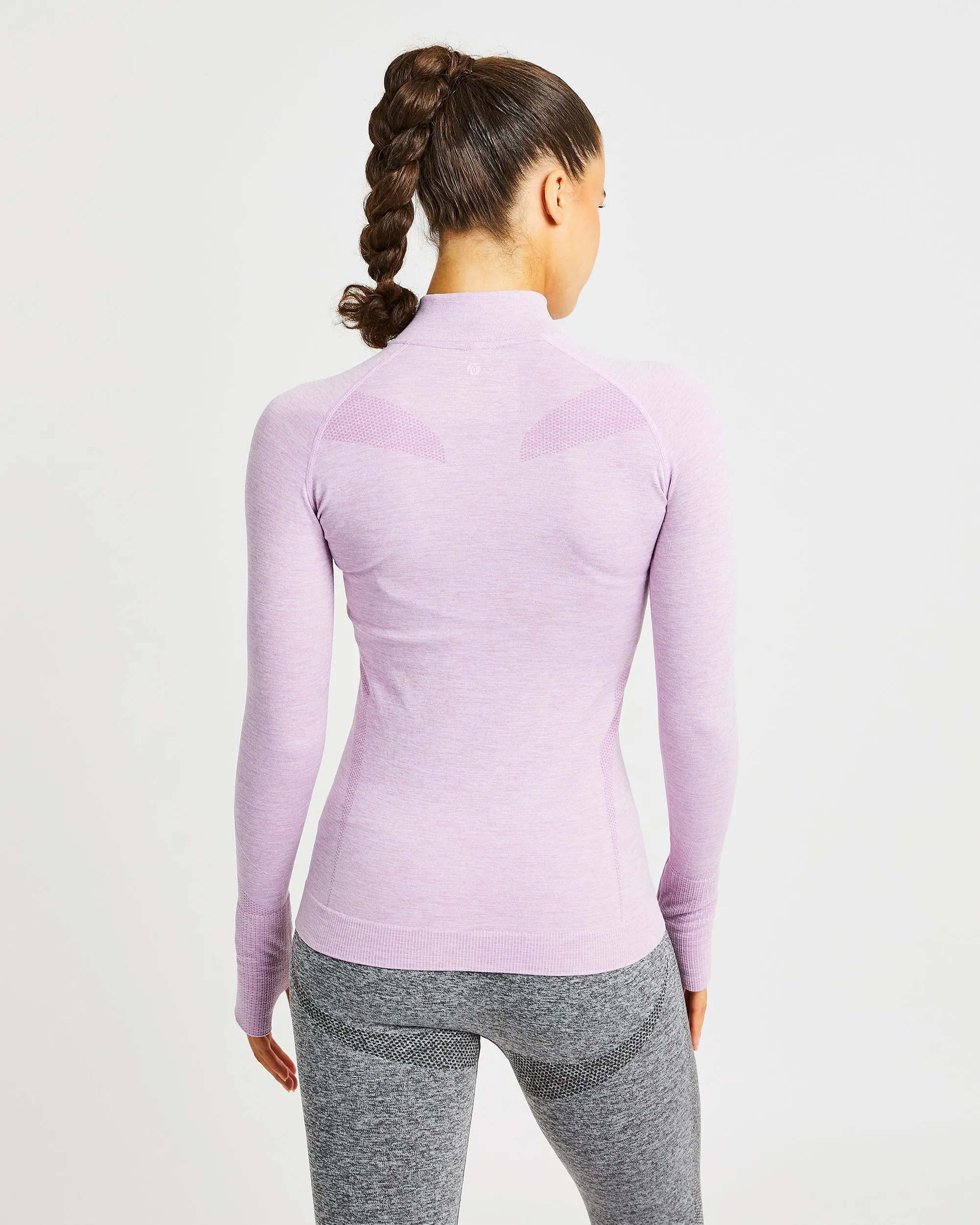 Motion Seamless 1/2 Zip Pullover - Pink sold by AYBL product image thumbnail 2