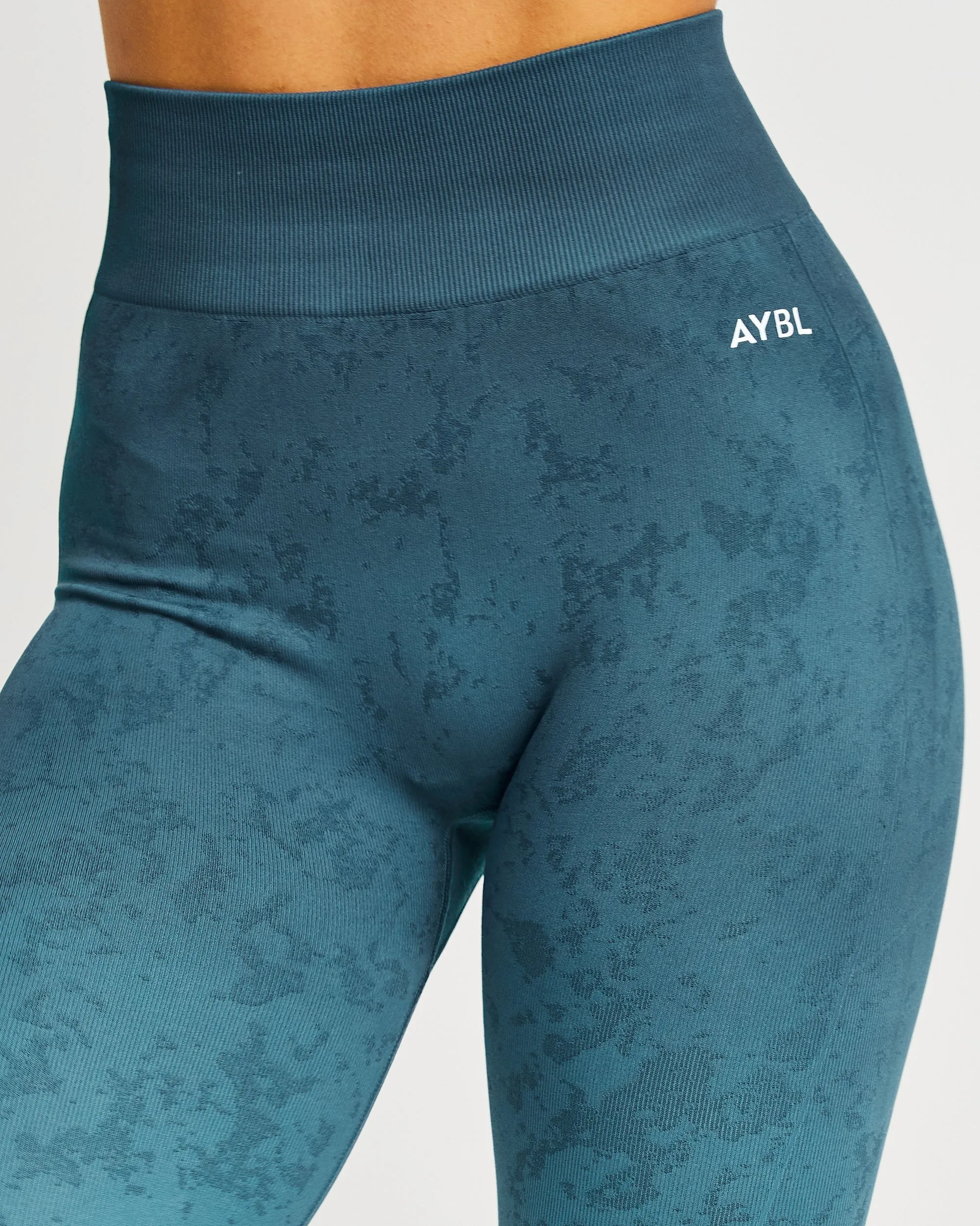 Flare Seamless Leggings - Teal sold by AYBL product image thumbnail 5