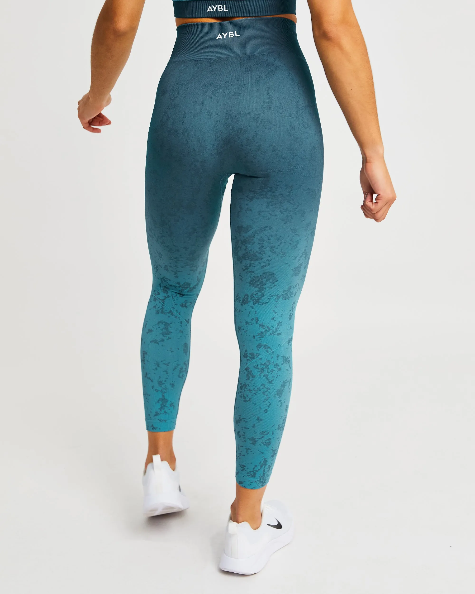 Flare Seamless Leggings - Teal sold by AYBL product image thumbnail 2