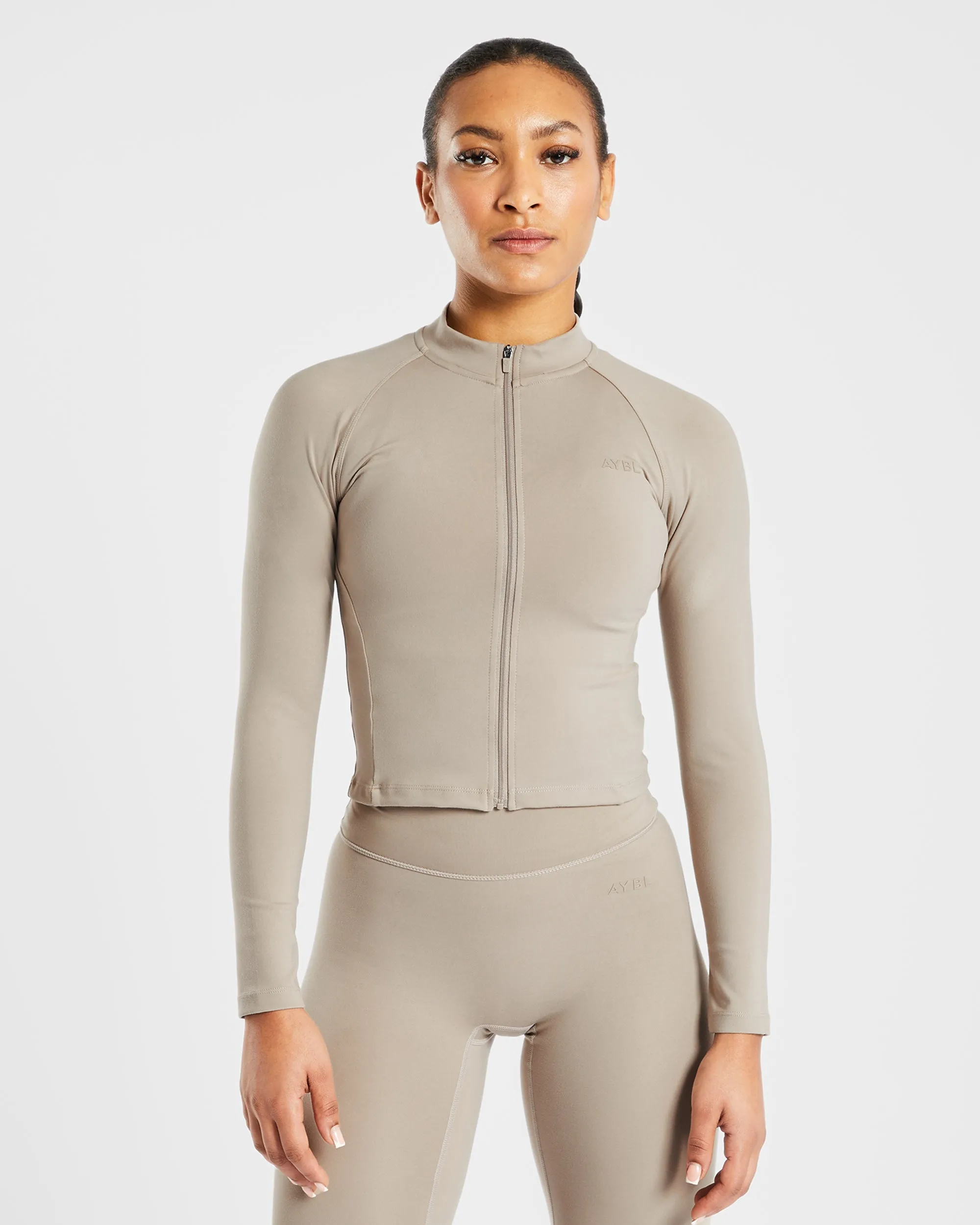 Staple Zip Jacket - Muted Taupe sold by AYBL