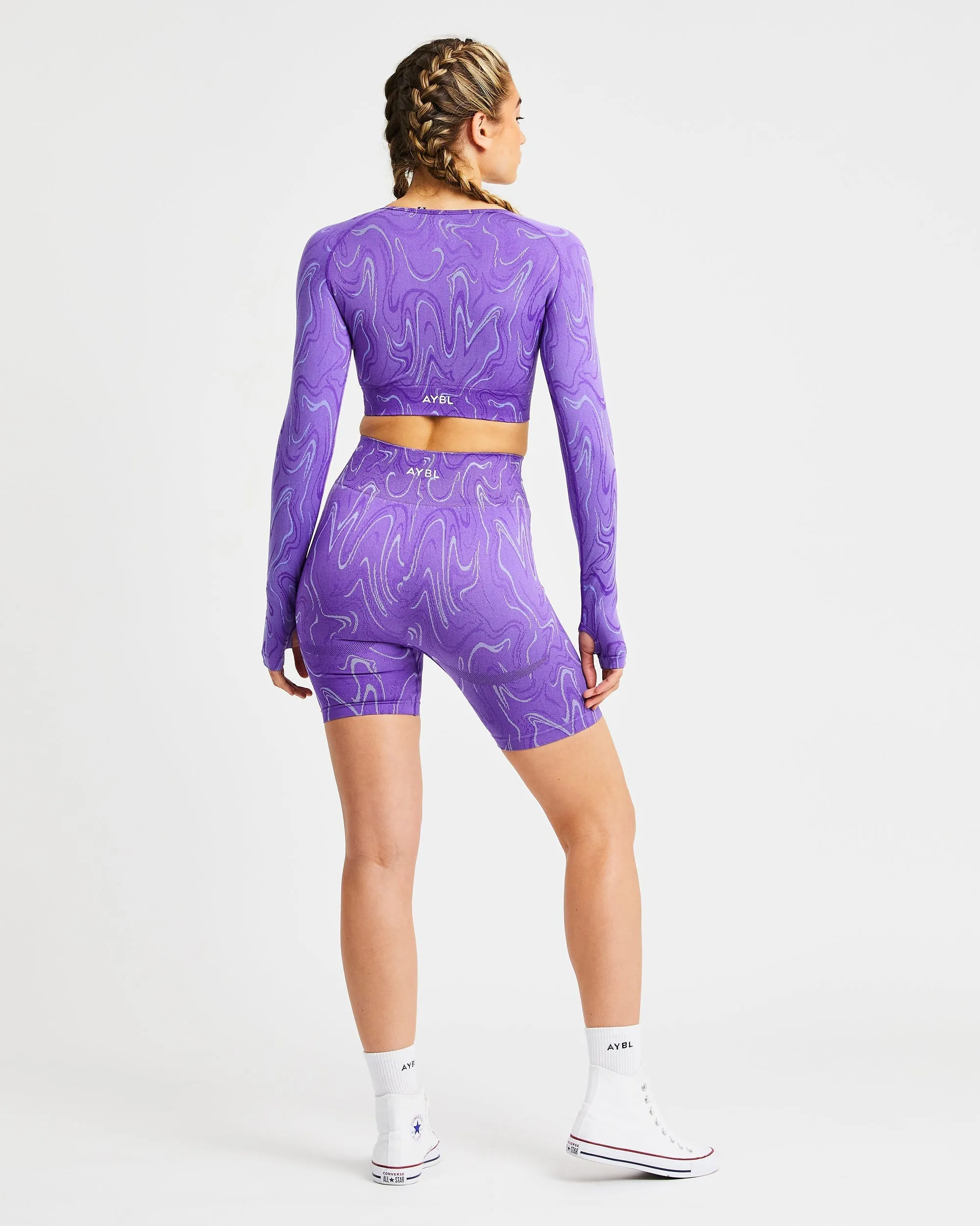 Velocity Seamless Shorts - Purple sold by AYBL product image thumbnail 4