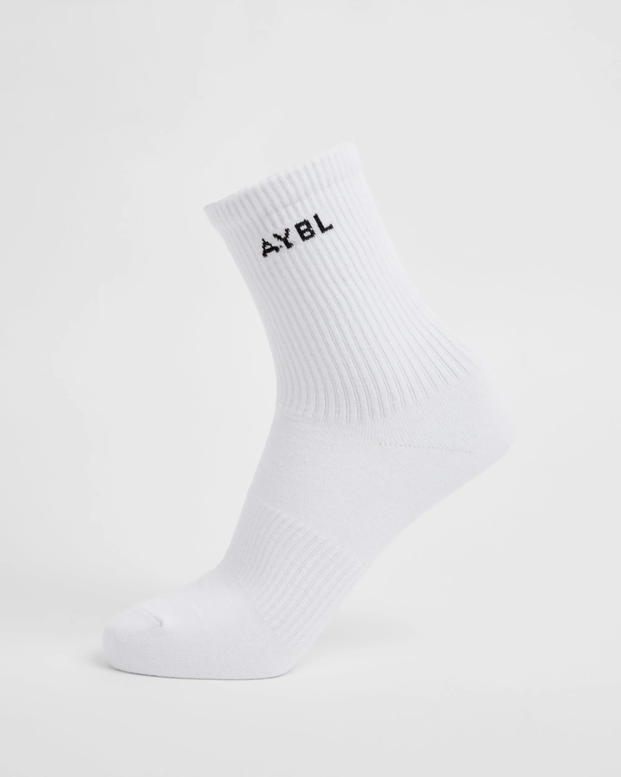 Everyday Crew Socks (3 Pack) - White sold by AYBL product image thumbnail 3