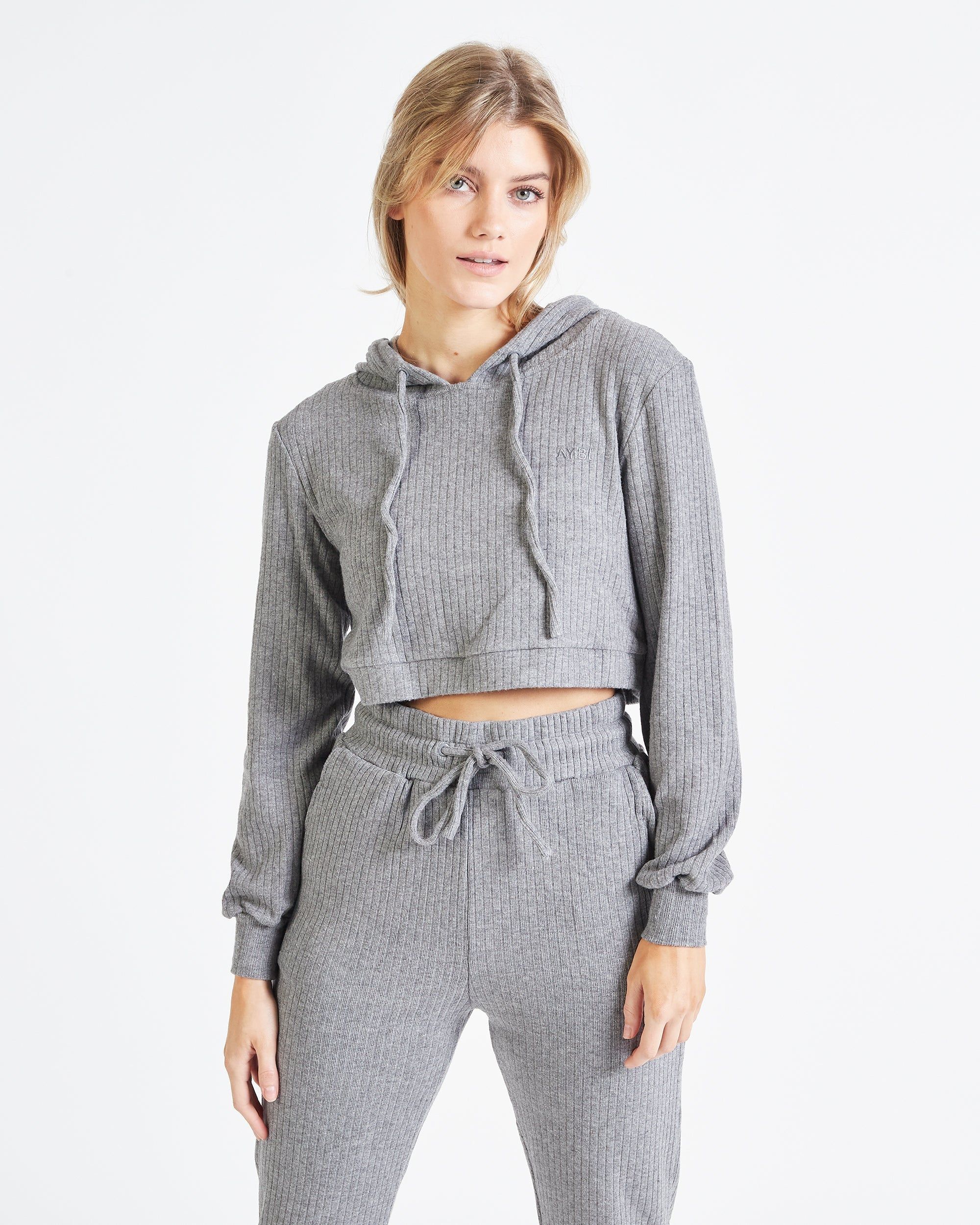 Recharge Crop Hoodie - Grey sold by AYBL