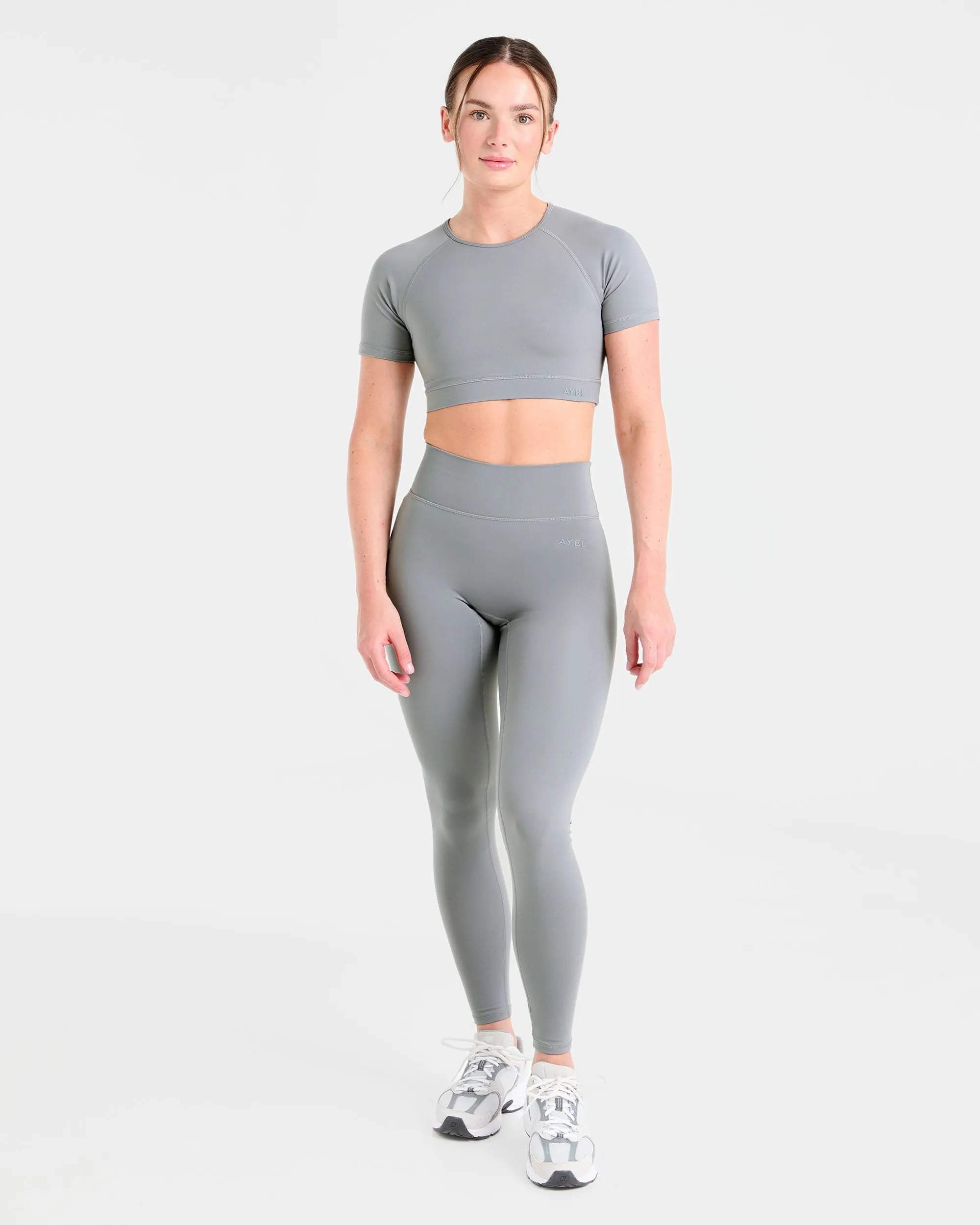 Staple Crop Top - Grey sold by AYBL product image thumbnail 3