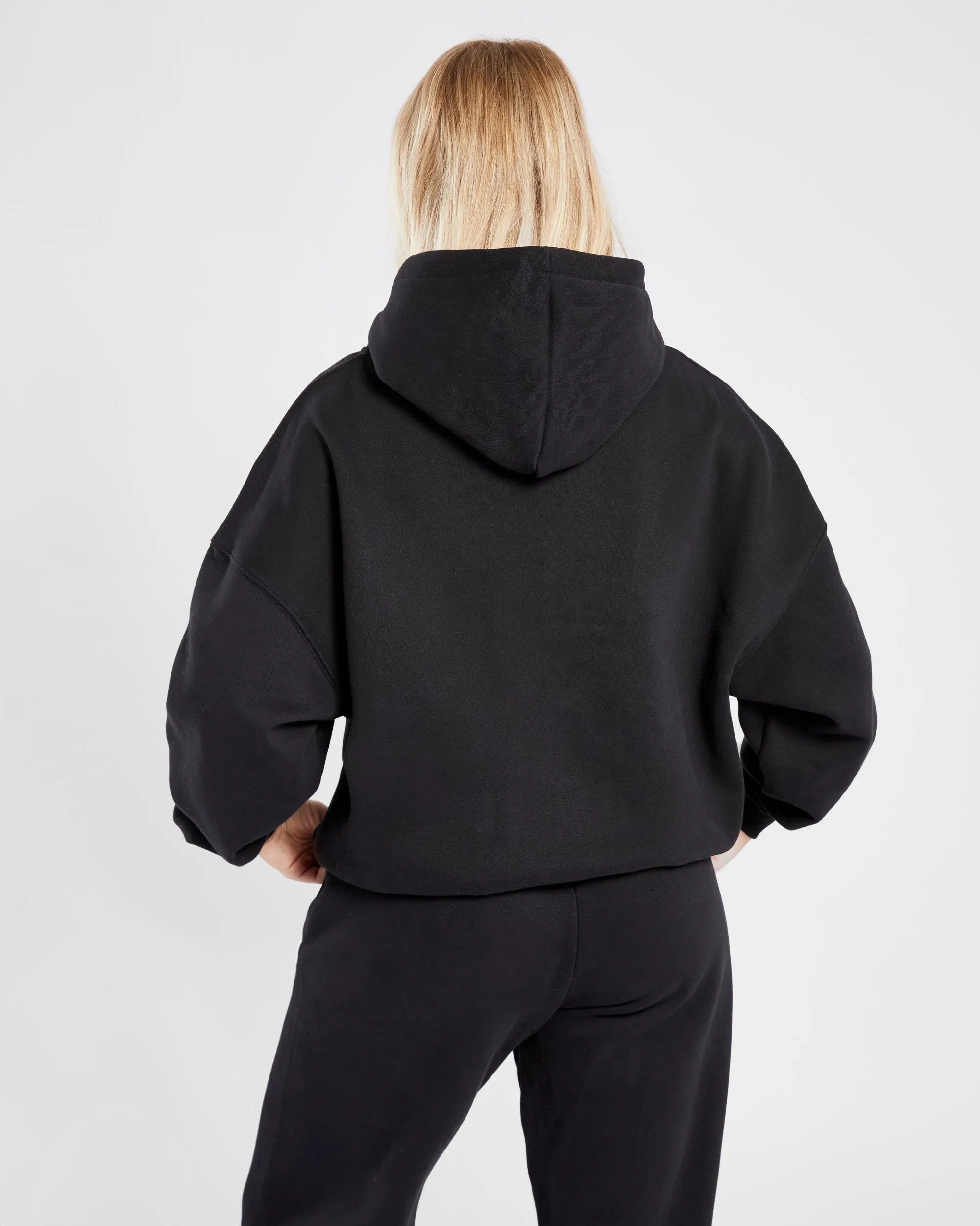 Varsity Oversized Hoodie - Black sold by AYBL product image thumbnail 2