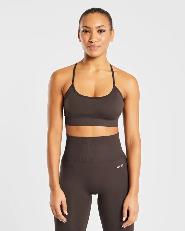 Empower Seamless Sports Bra - Cocoa Brown sold by AYBL