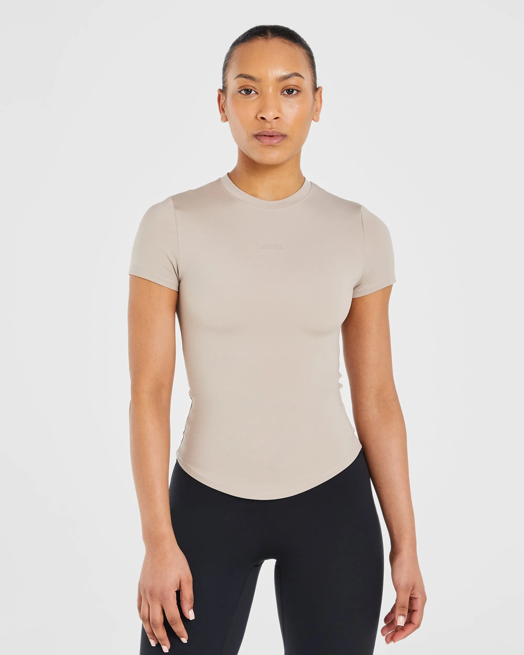 Sculpt T Shirt - Latte sold by AYBL