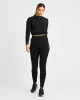 Studio 1/2 Zip Pullover - Black sold by AYBL
