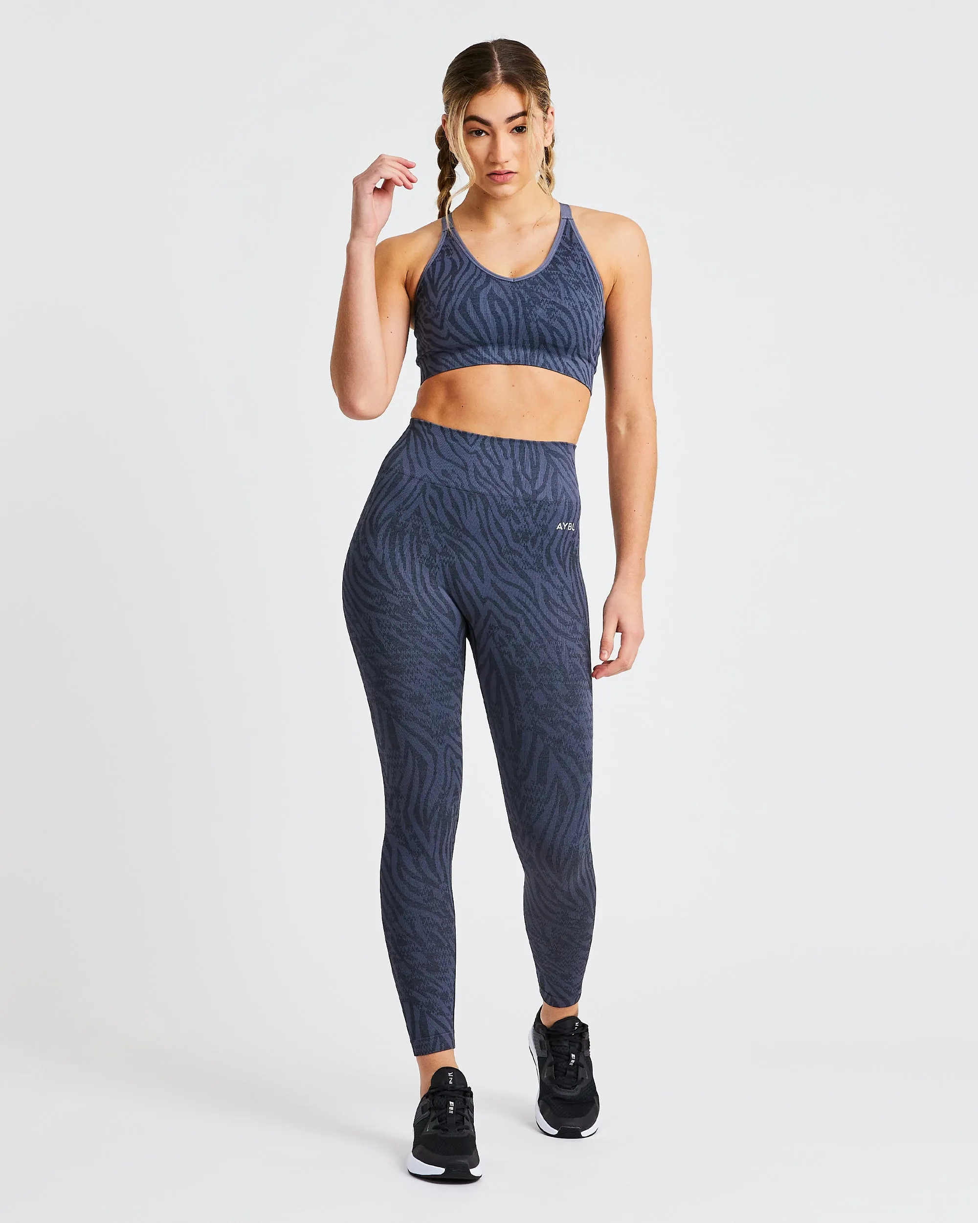 Evolve Animal Seamless Leggings - Slate Blue sold by AYBL product image thumbnail 3