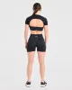 Power Seamless Crop Top - Black sold by AYBL