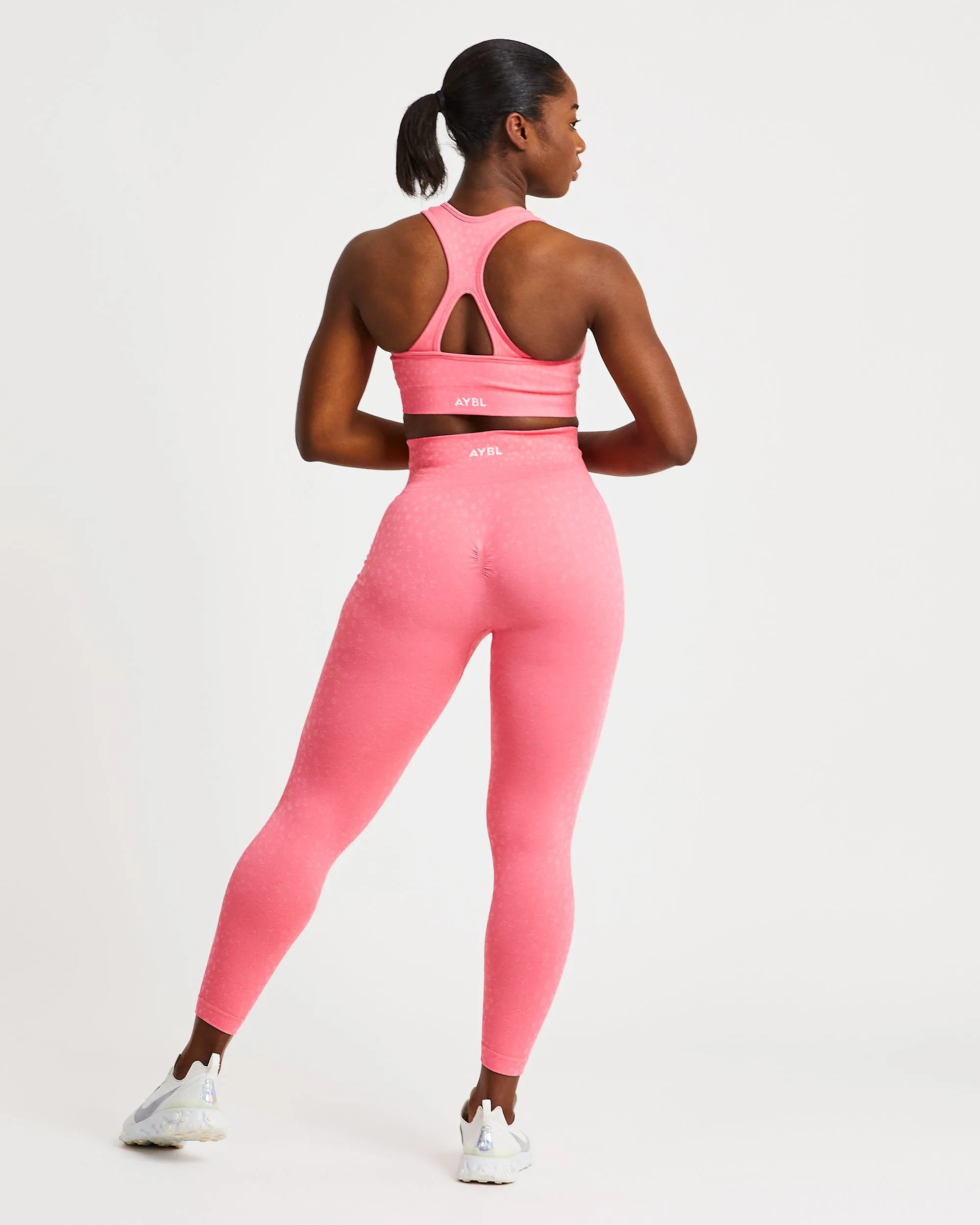 Evolve Speckle Seamless Sports Bra - Coral Pink sold by AYBL product image thumbnail 4