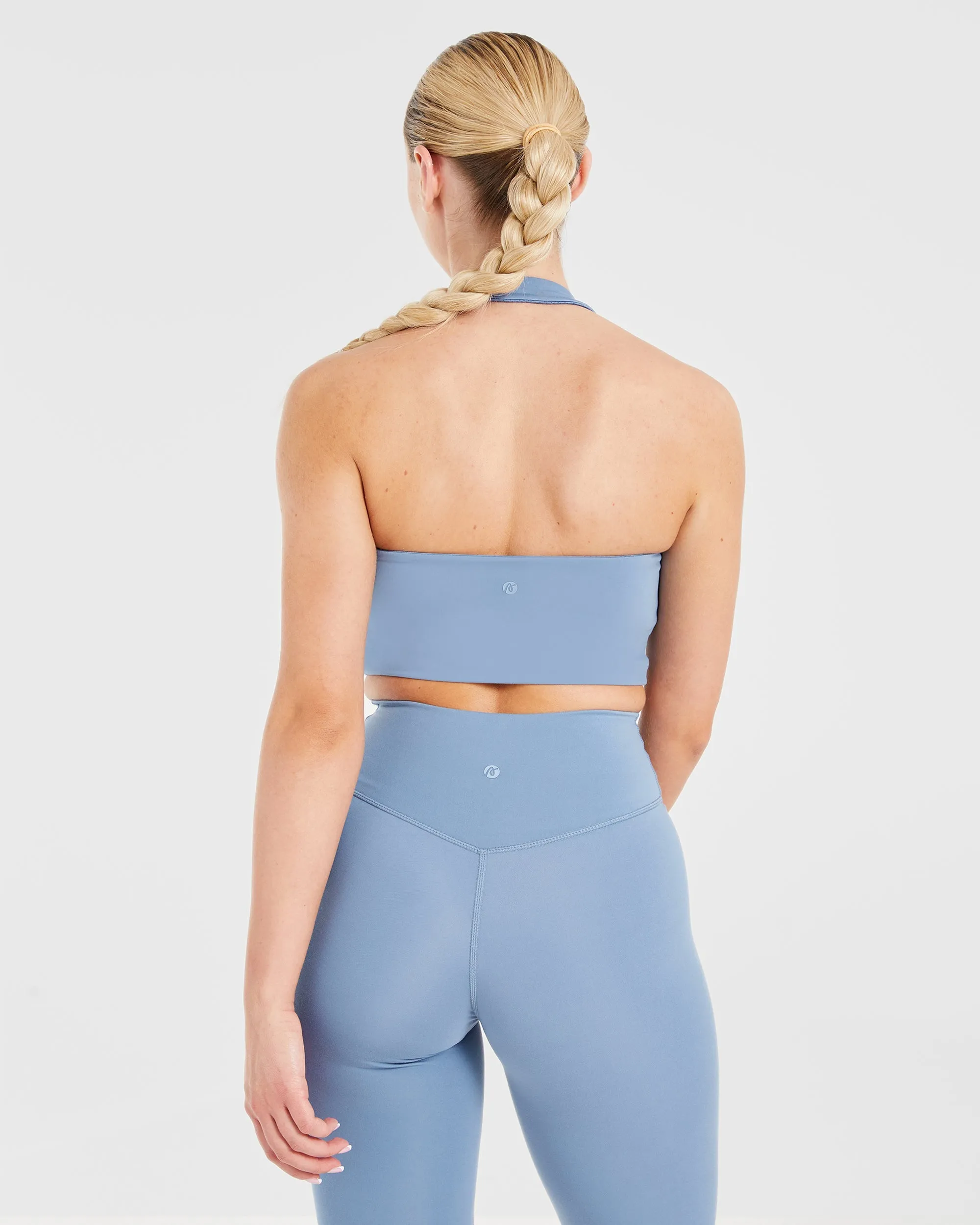 Staple Halterneck Crop Top - Slate Blue sold by AYBL product image thumbnail 2