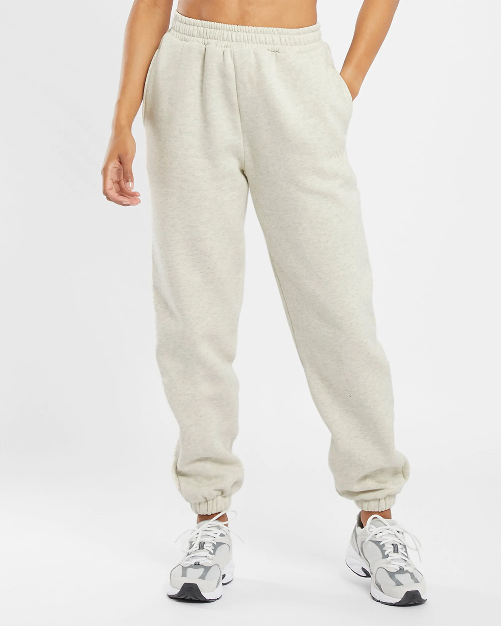 Premium Oversized Joggers - Beige Marl sold by AYBL