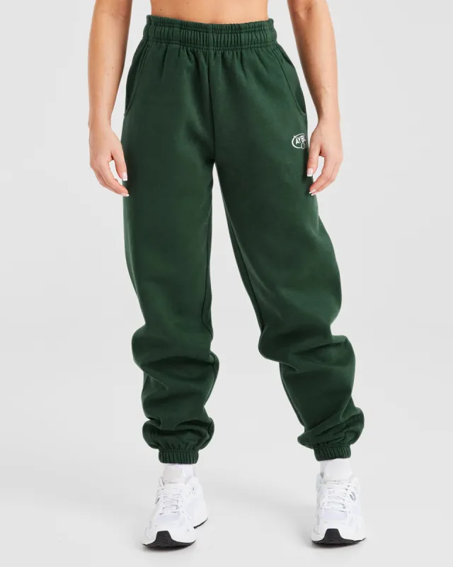 AYBL Club Oversized Joggers - Green/Sand sold by AYBL