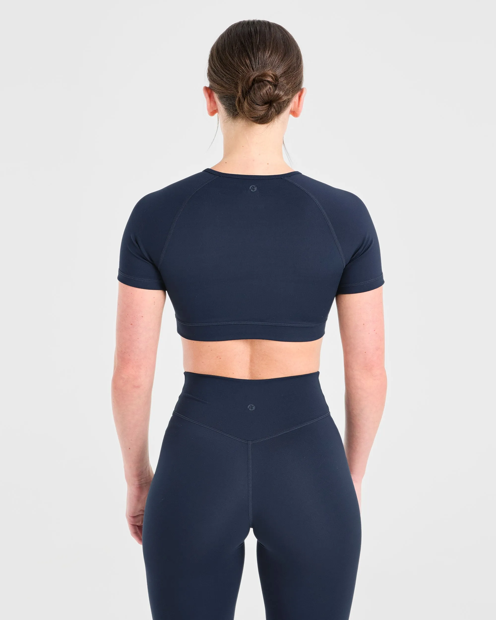 Staple Crop Top - Navy sold by AYBL product image thumbnail 2