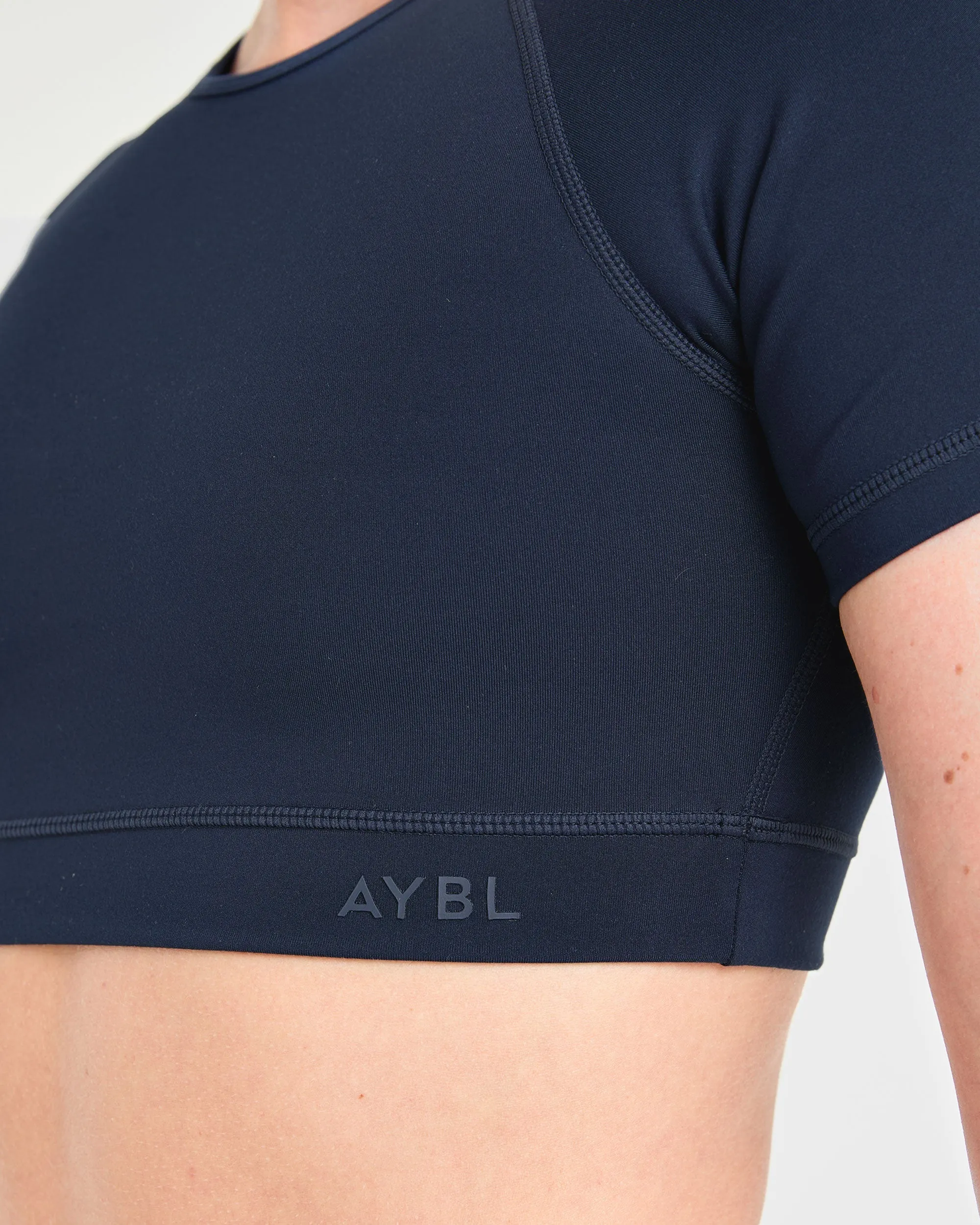 Staple Crop Top - Navy sold by AYBL product image thumbnail 5