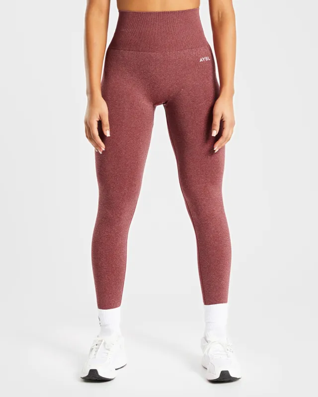 Empower Seamless Leggings - Red Marl sold by AYBL