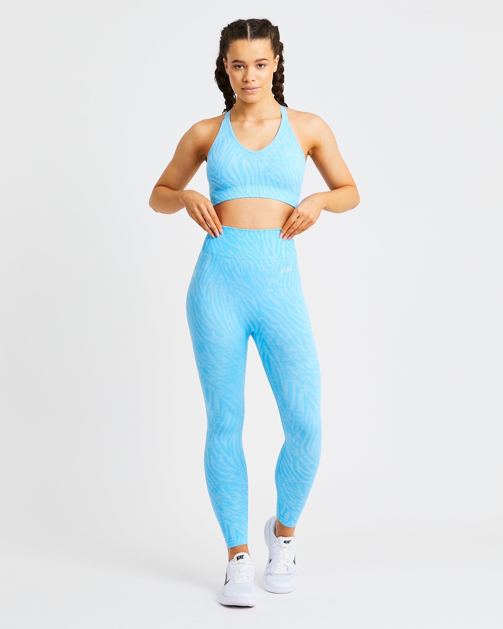 Evolve Animal Seamless Leggings - Blue sold by AYBL product image thumbnail 3