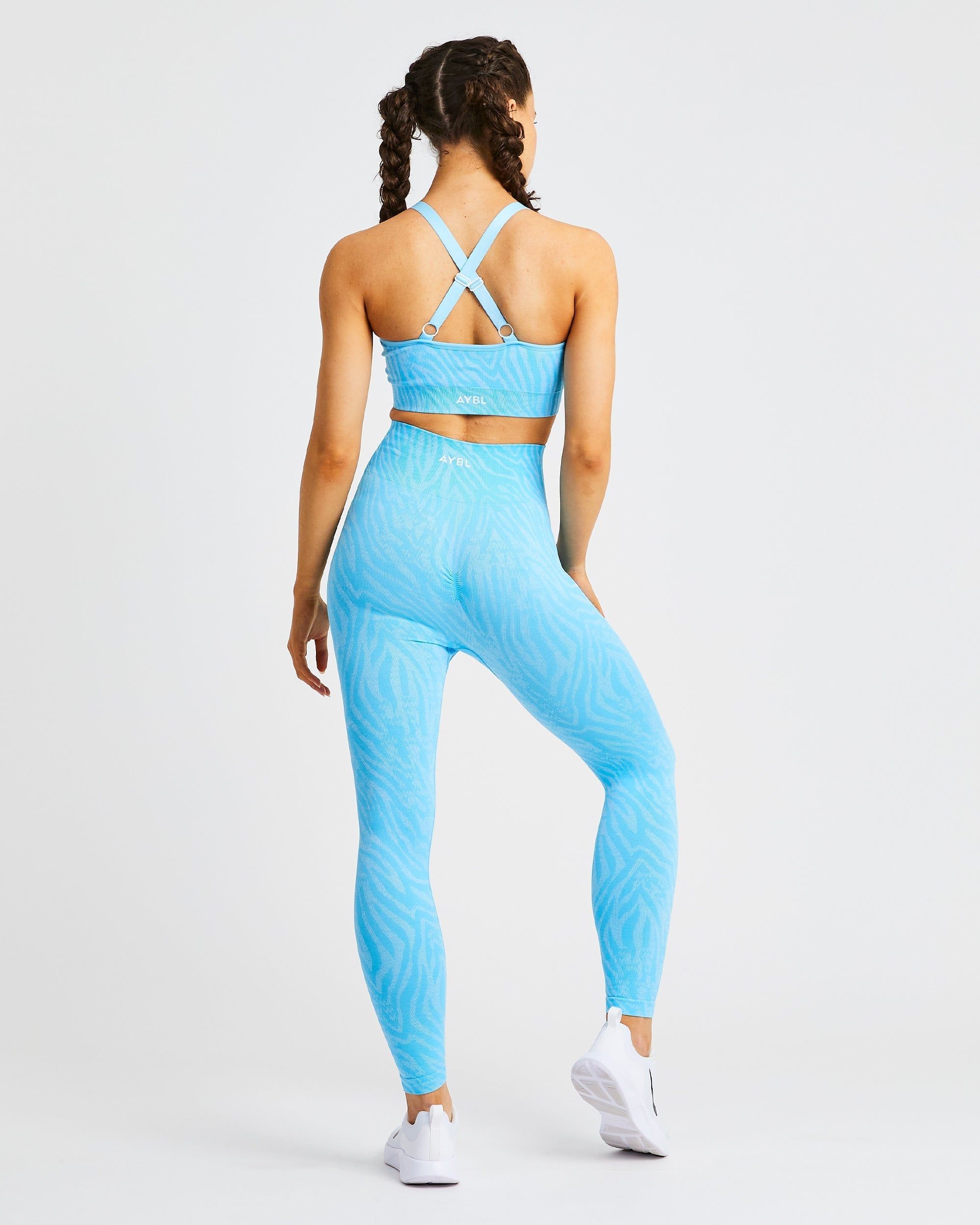 Evolve Animal Seamless Leggings - Blue sold by AYBL product image thumbnail 4