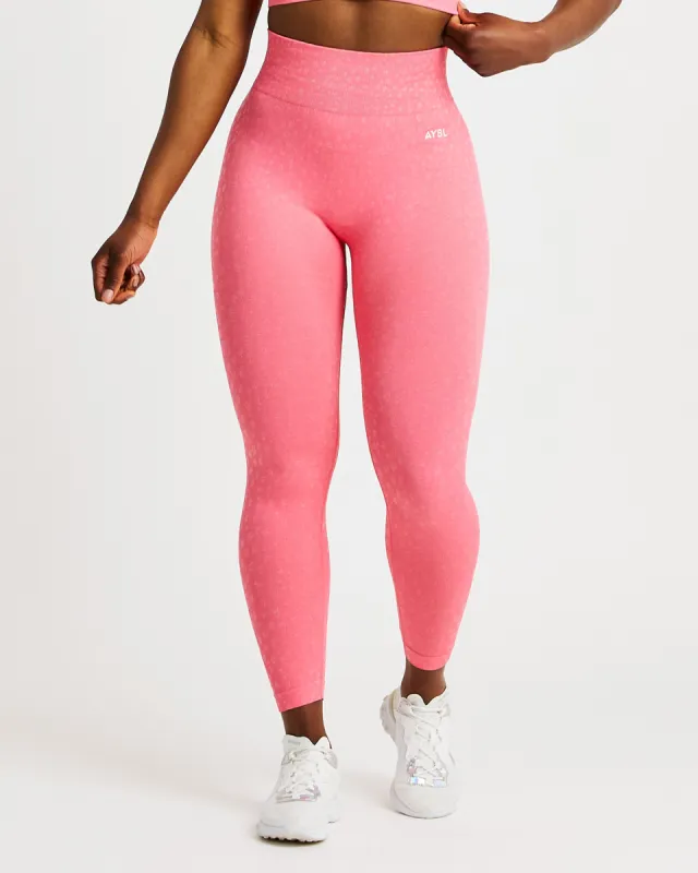 Evolve Speckle Seamless Leggings - Coral Pink sold by AYBL
