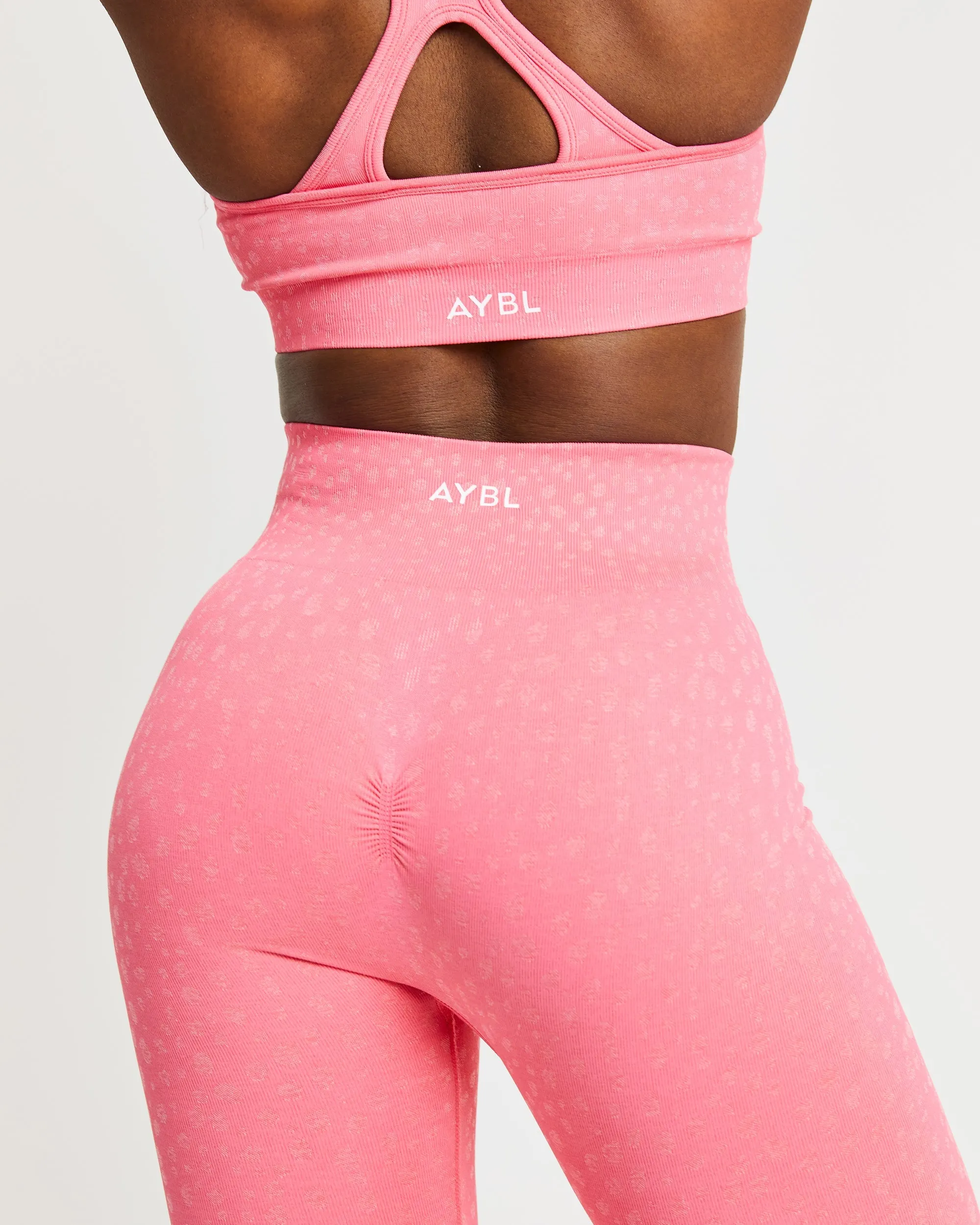 Evolve Speckle Seamless Leggings - Coral Pink sold by AYBL product image thumbnail 5