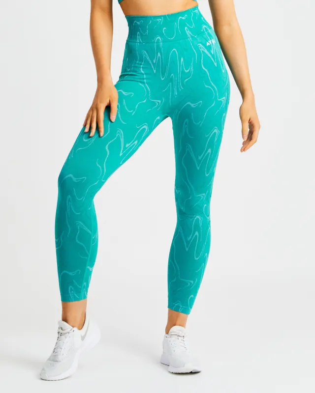 Velocity Seamless Leggings - Turquoise sold by AYBL