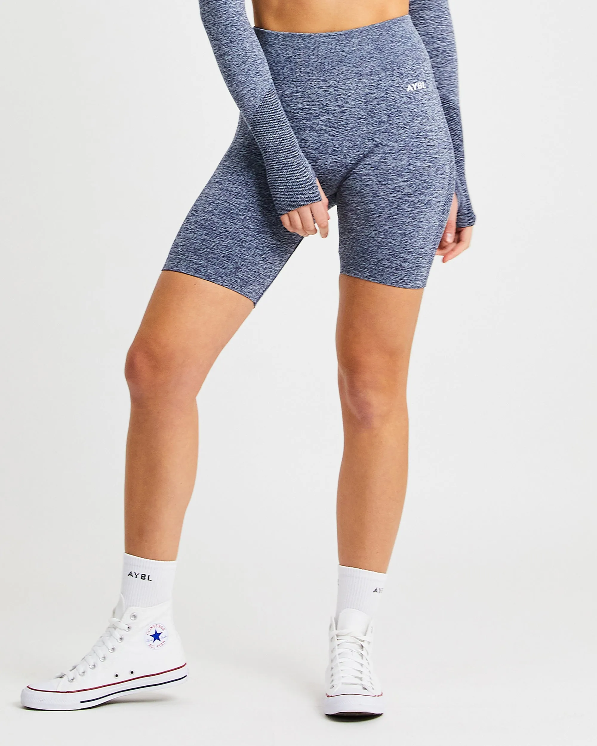 Motion Seamless Cycling Shorts - Navy sold by AYBL