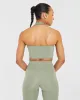 Staple Halterneck Crop Top - Olive Green sold by AYBL