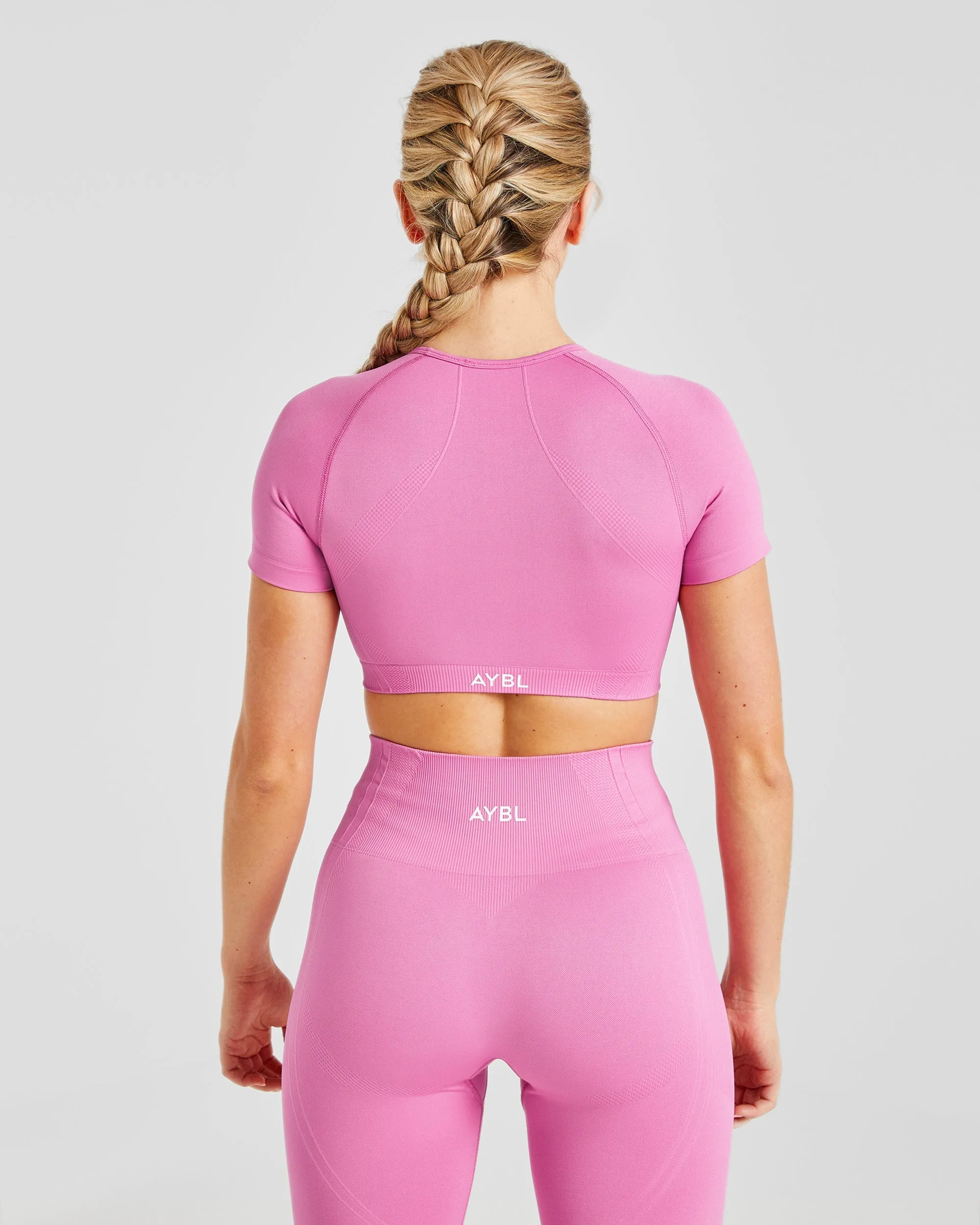 Balance V3 Seamless Crop Top - Bubblegum Pink sold by AYBL product image thumbnail 2