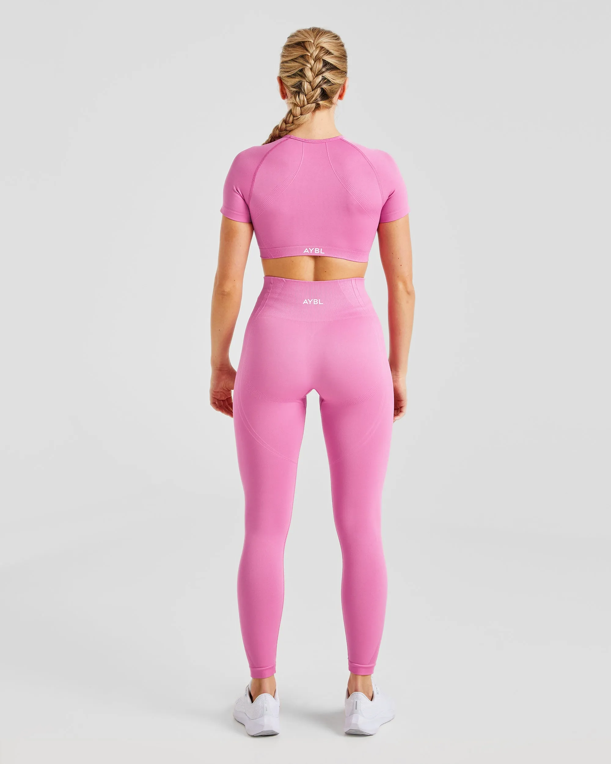 Balance V3 Seamless Crop Top - Bubblegum Pink sold by AYBL product image thumbnail 4