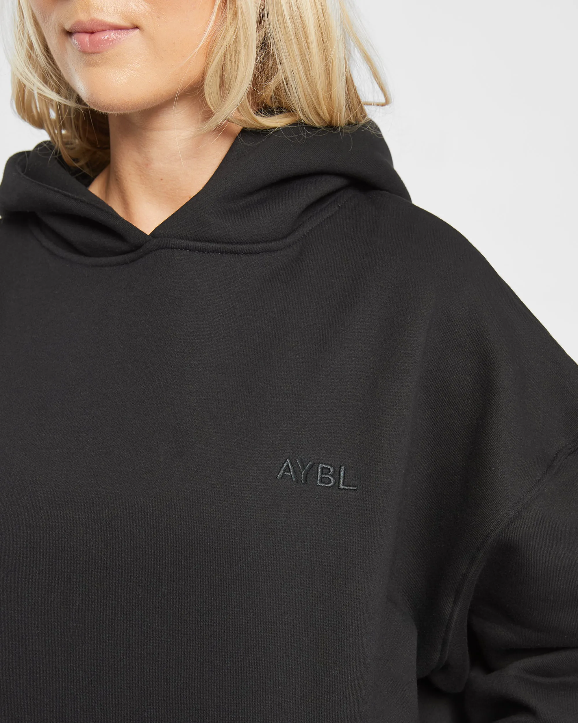 Premium Oversized Hoodie - Black sold by AYBL product image thumbnail 5