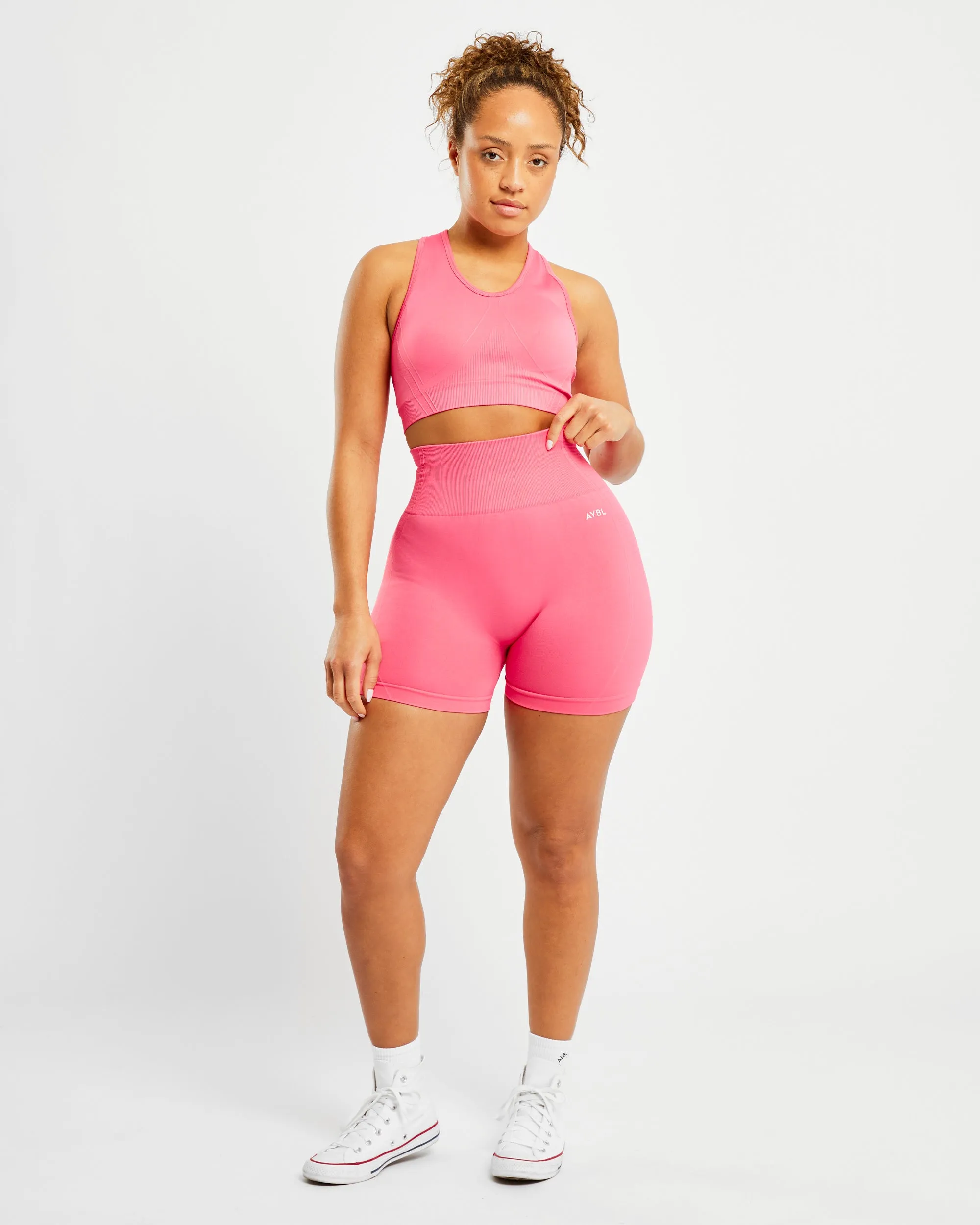 Balance V2 Seamless Sports Bra - Coral Pink sold by AYBL product image thumbnail 3