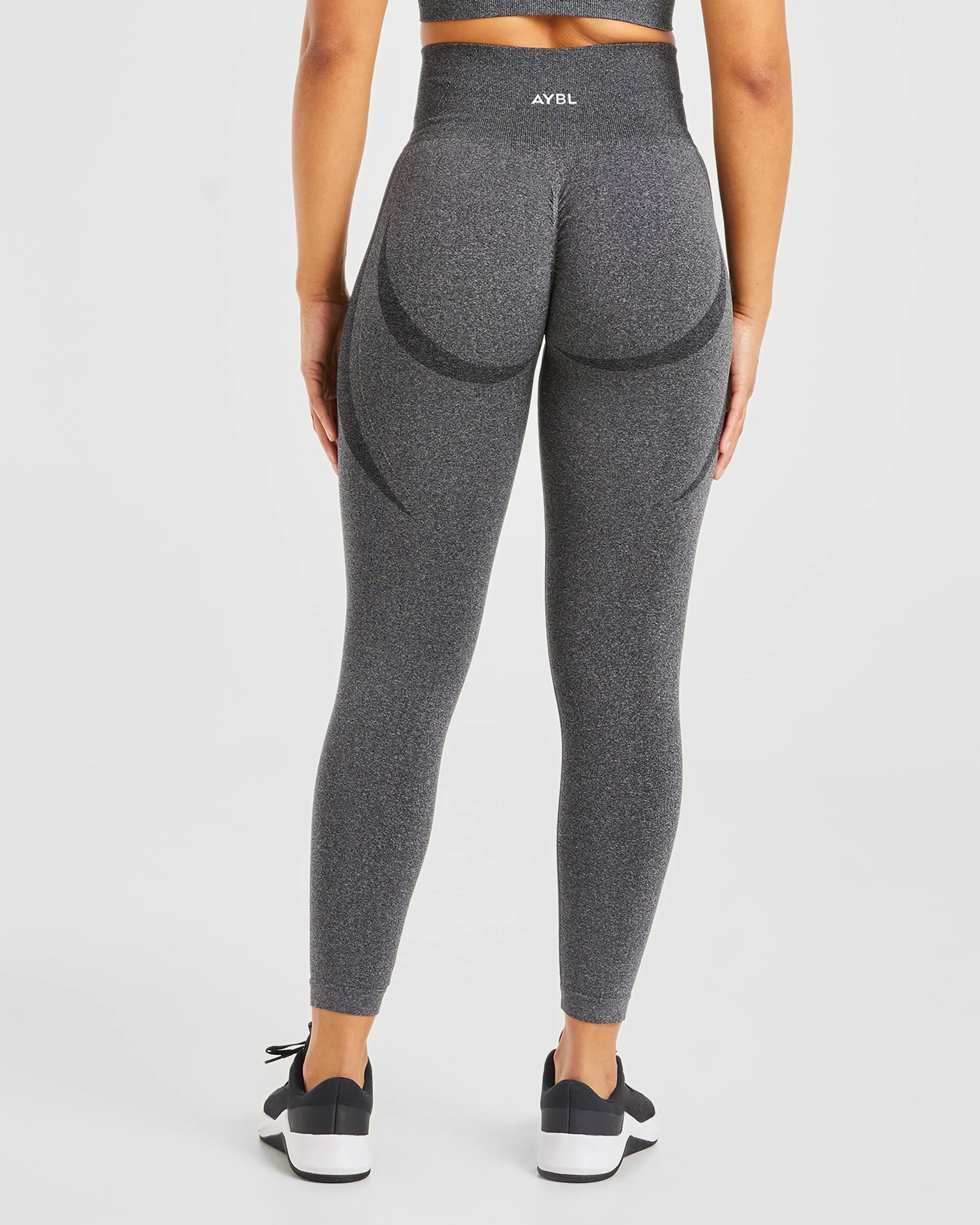 Empower Seamless Leggings - Black Marl sold by AYBL product image thumbnail 2