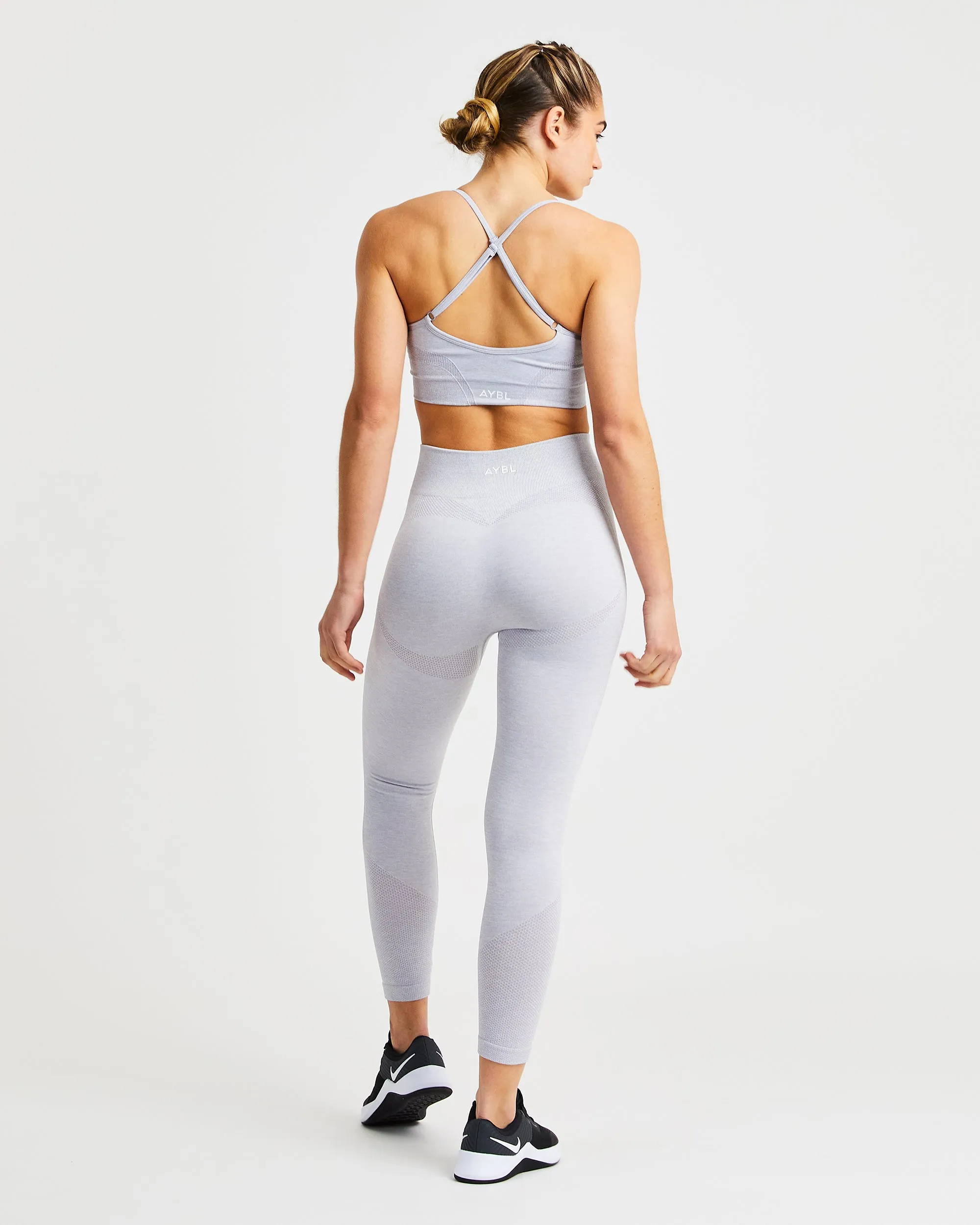 Motion Seamless Sports Bra - Light Grey sold by AYBL product image thumbnail 4